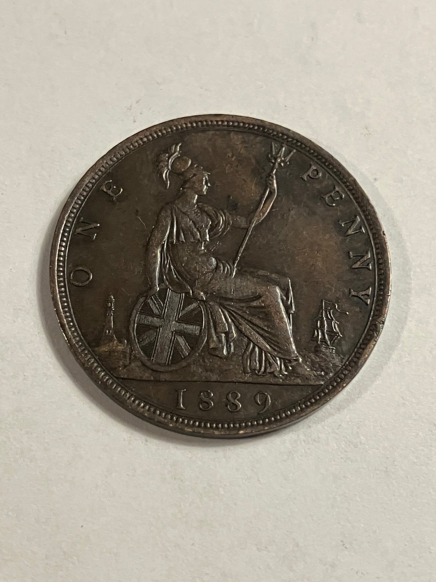 One Penny 1889 England