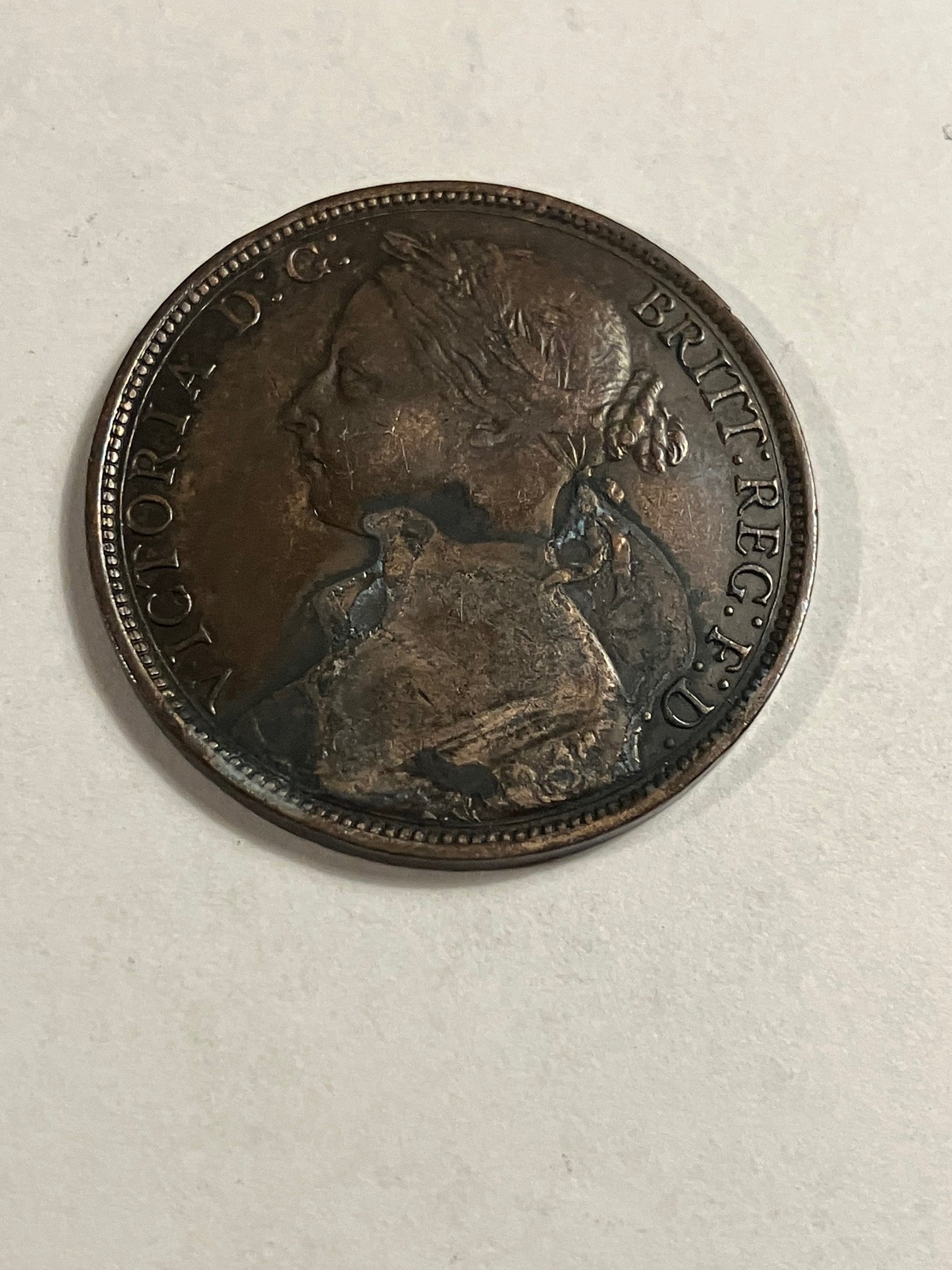 One Penny 1889 England
