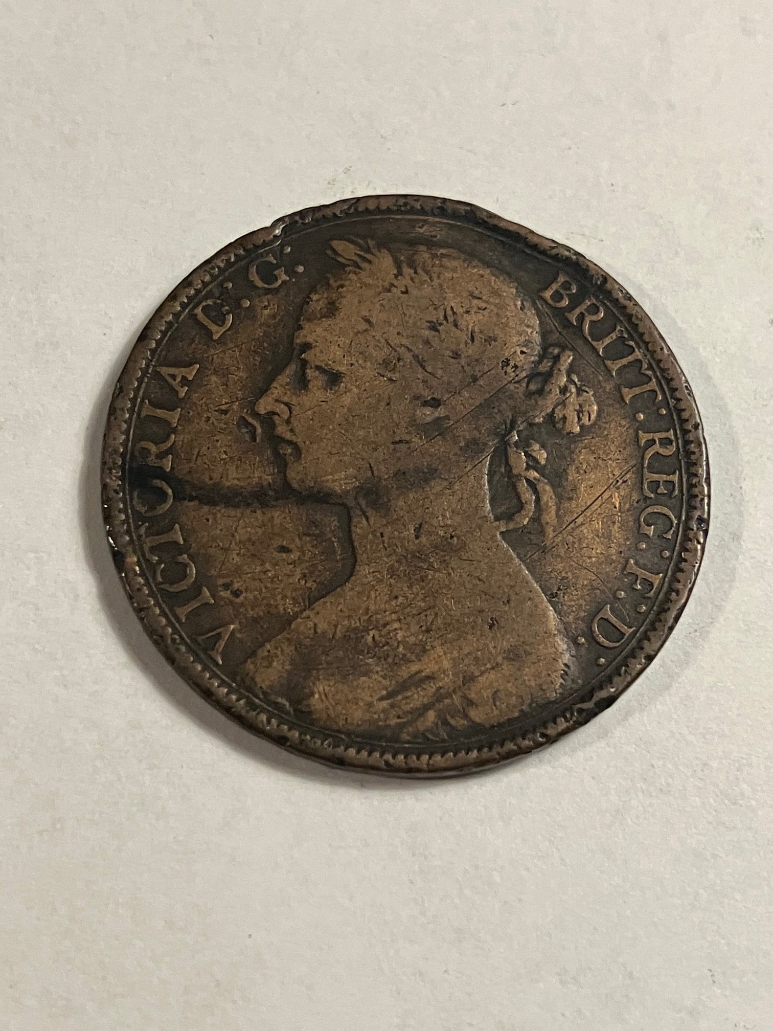 One Penny 1890 England