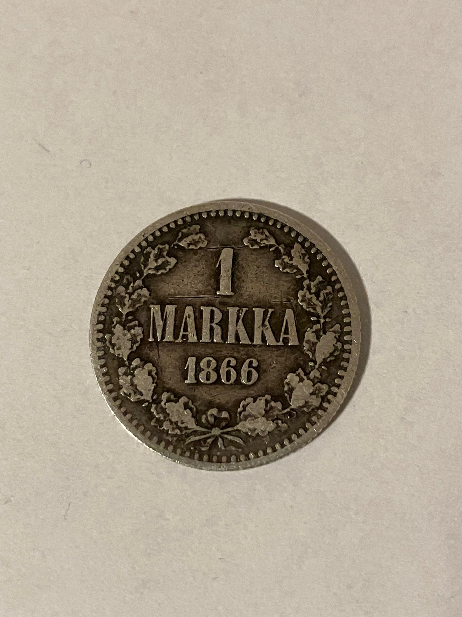 1 Markka 1866 Finland