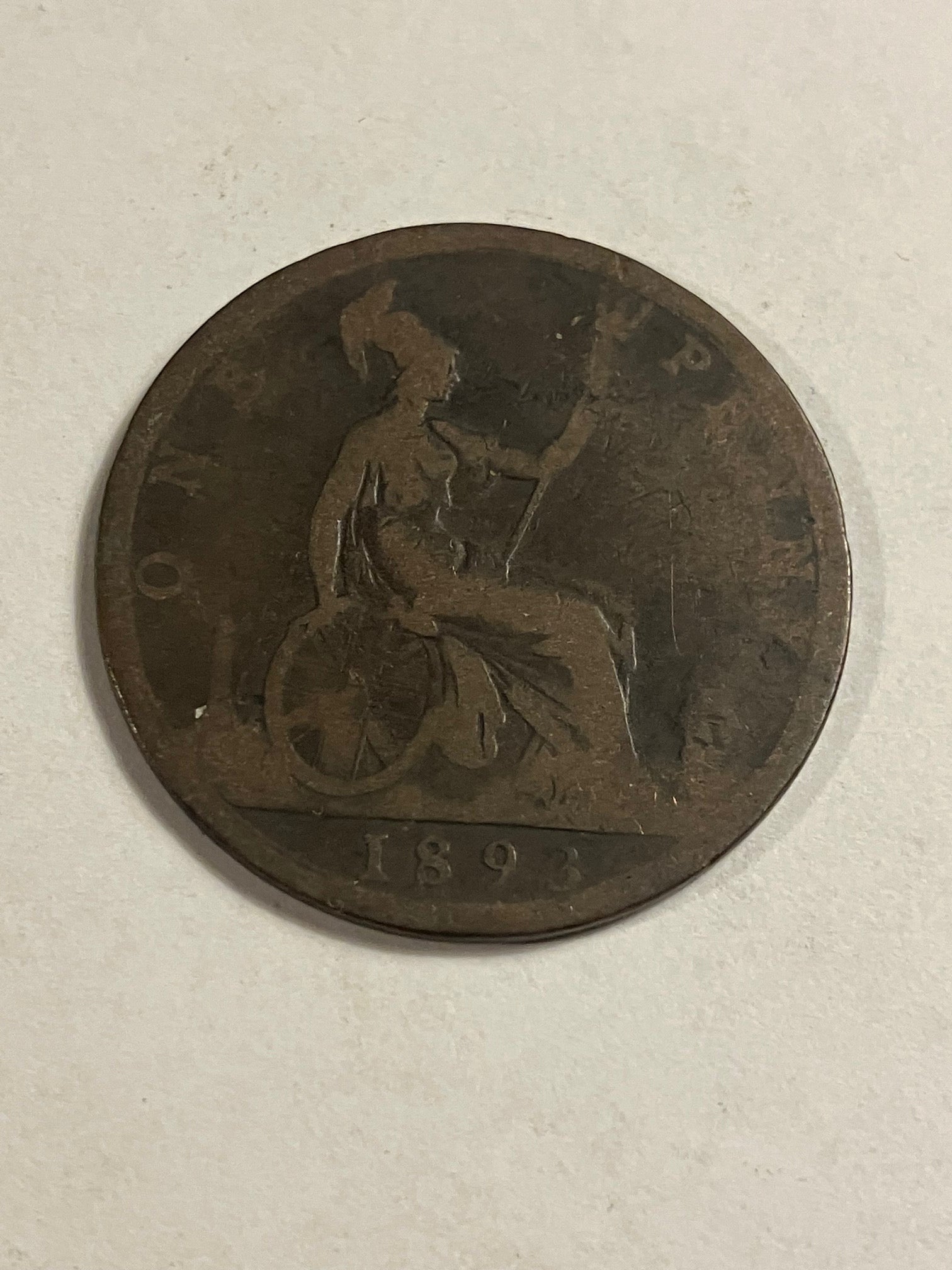 One Penny 1893 England