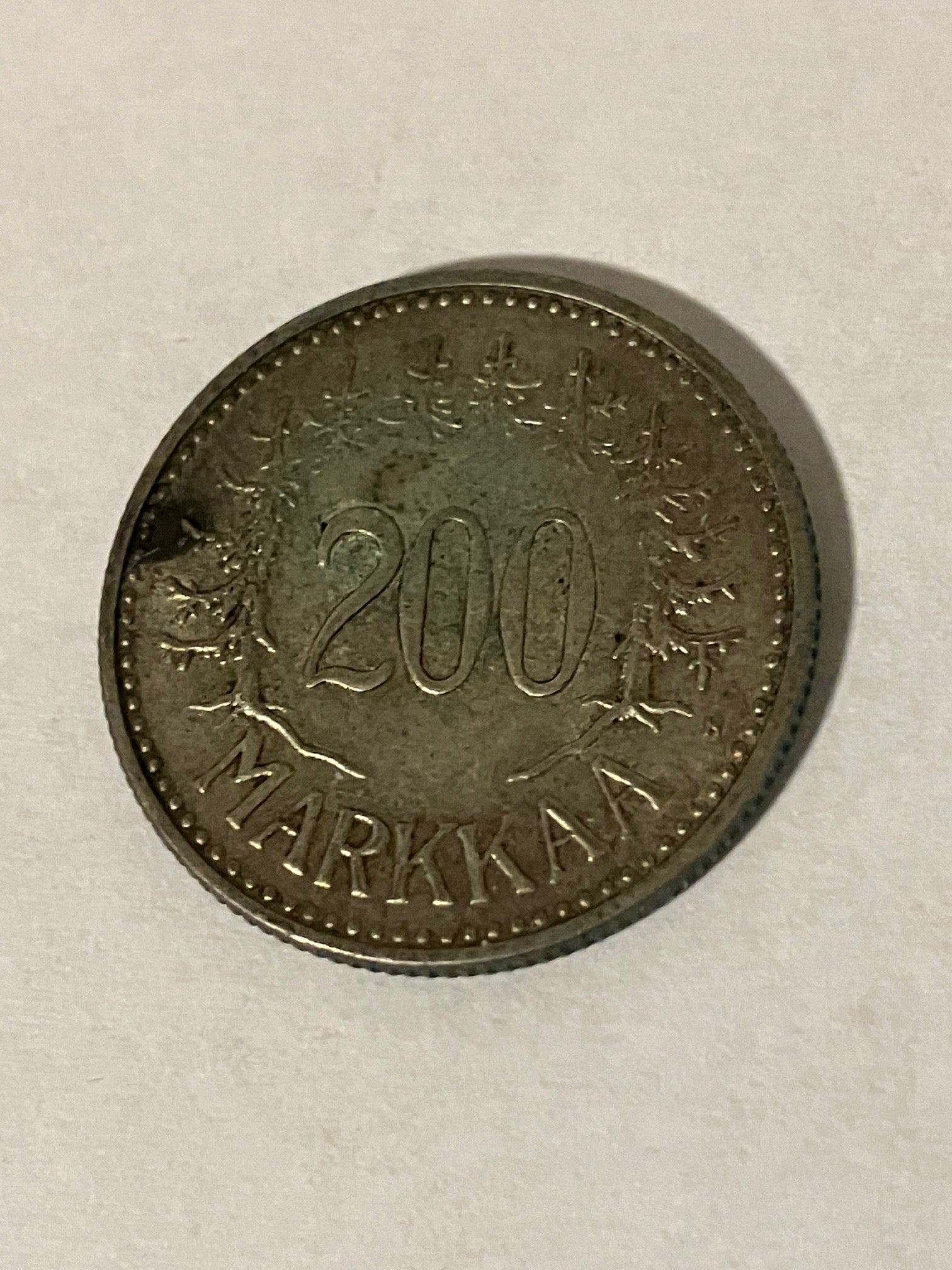 200 Markkaa 1957 Finland - Dårlig stand
