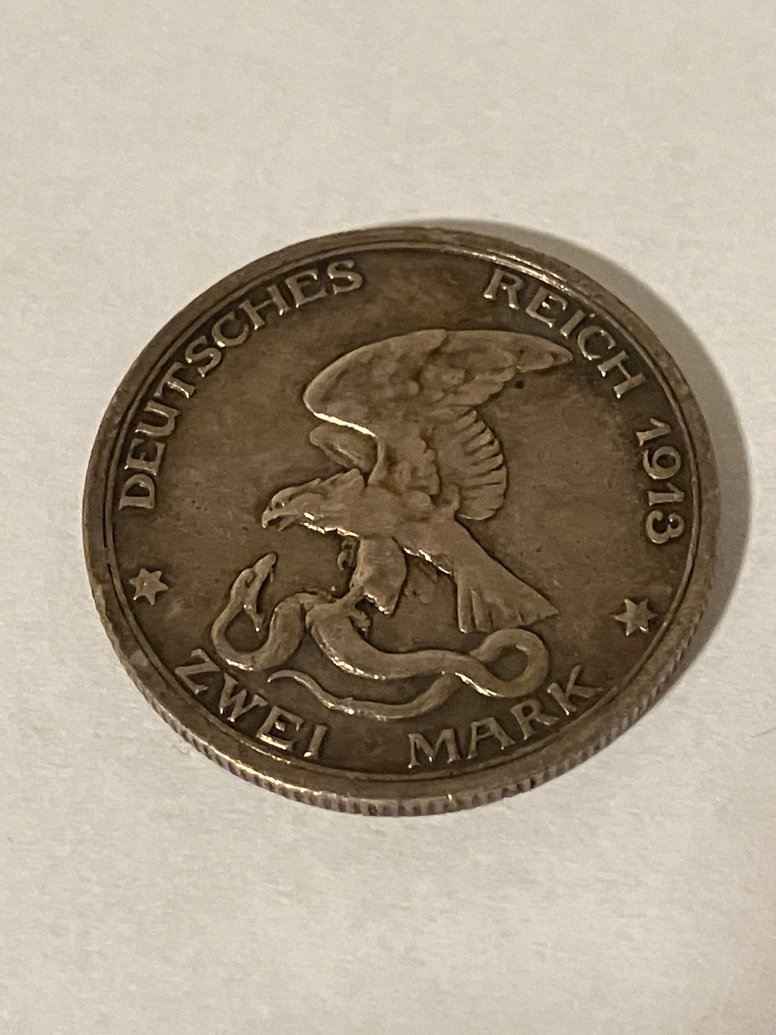 Zwei Mark 1913 Germany - Renset
