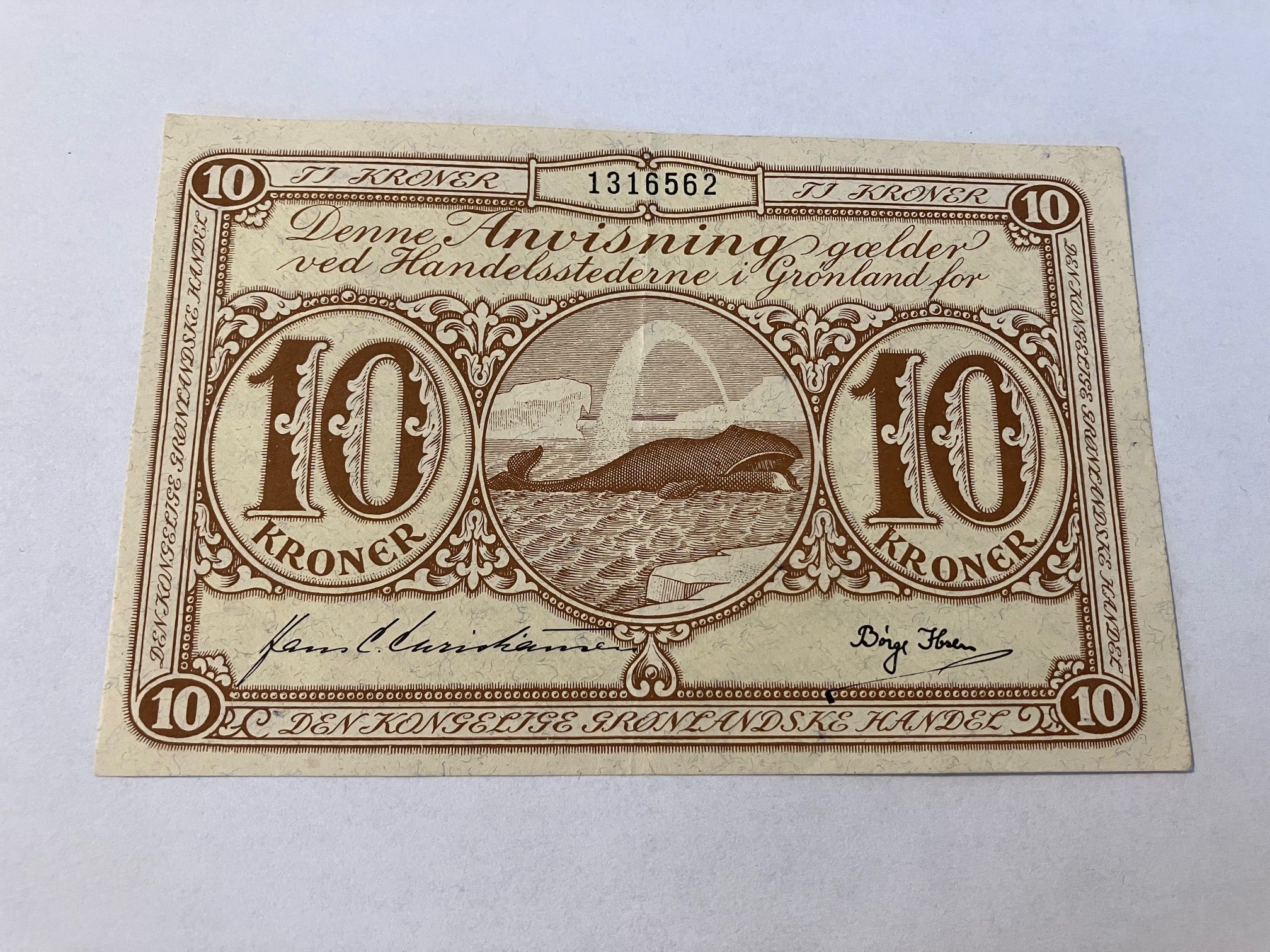 10 Kroner 1953 Grønland