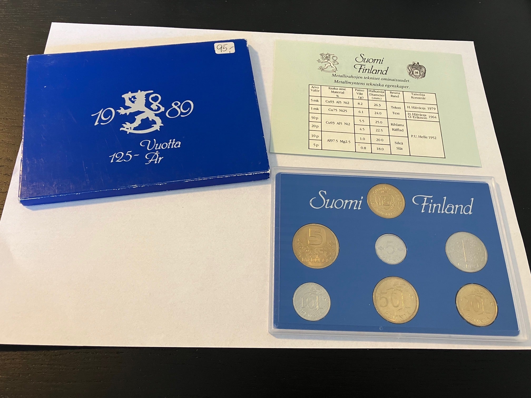 Finland Coin Set 1989
