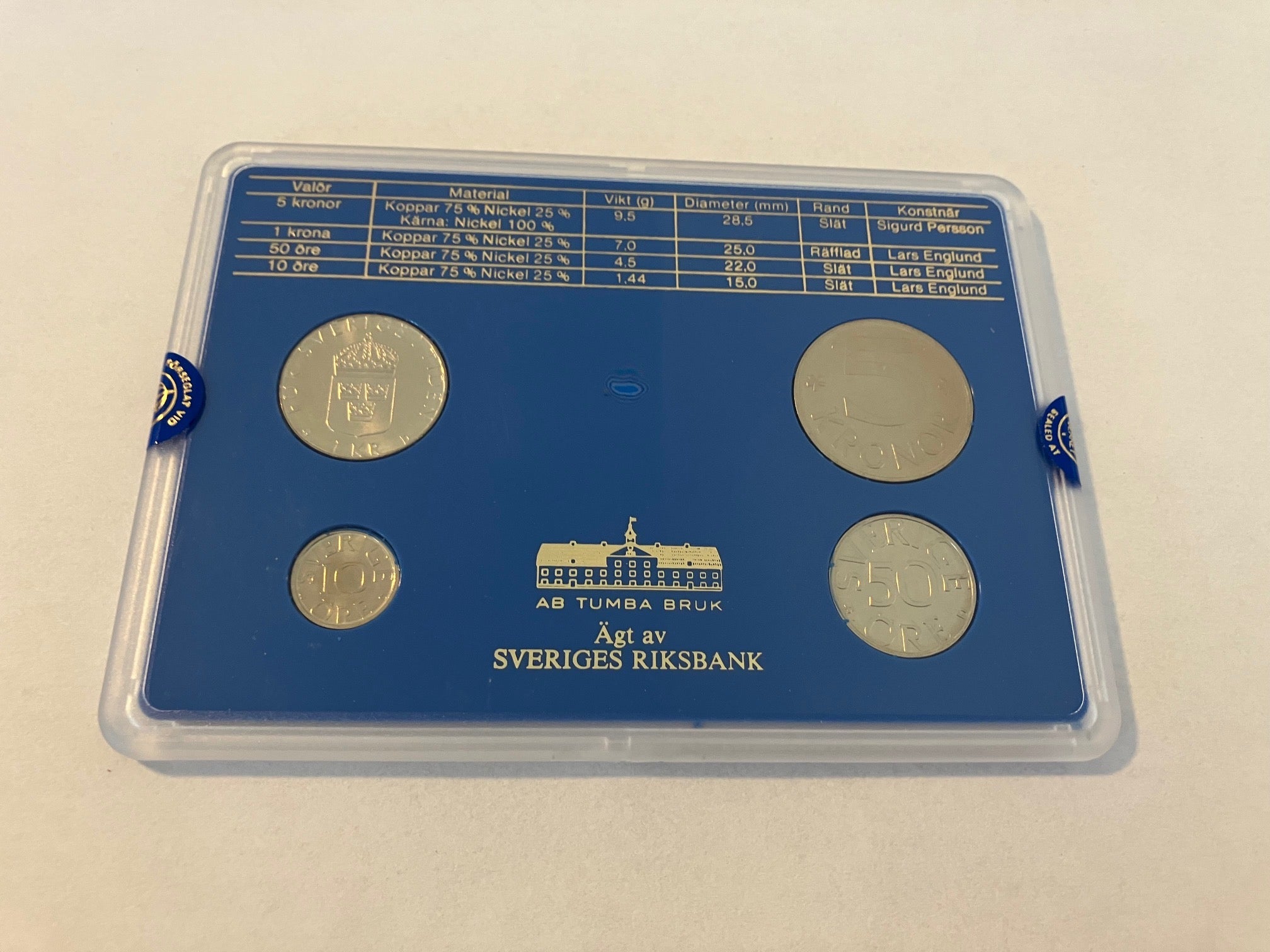 Swedish Coin Set 1989