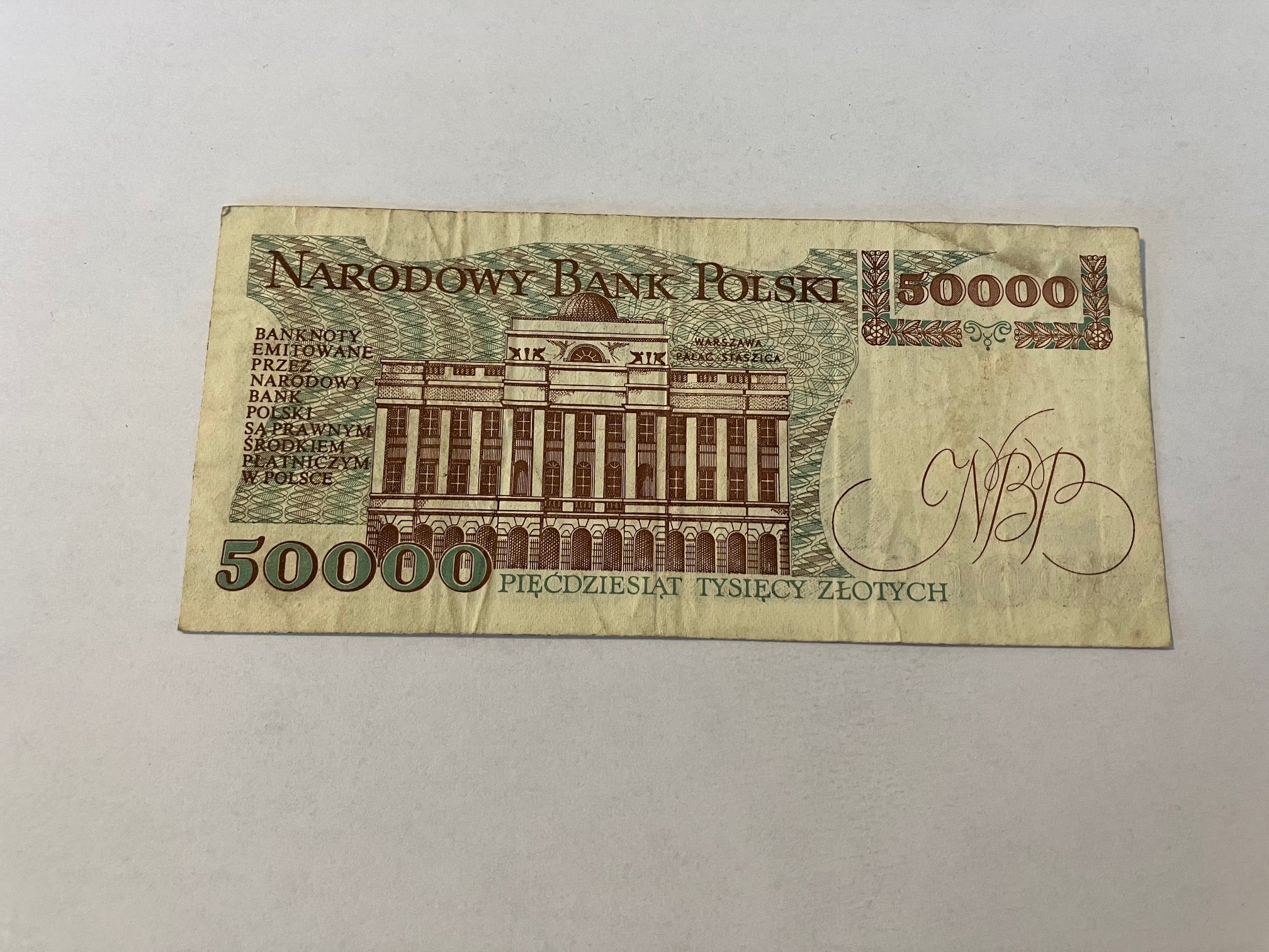 50000 Zlotych 1989 Poland