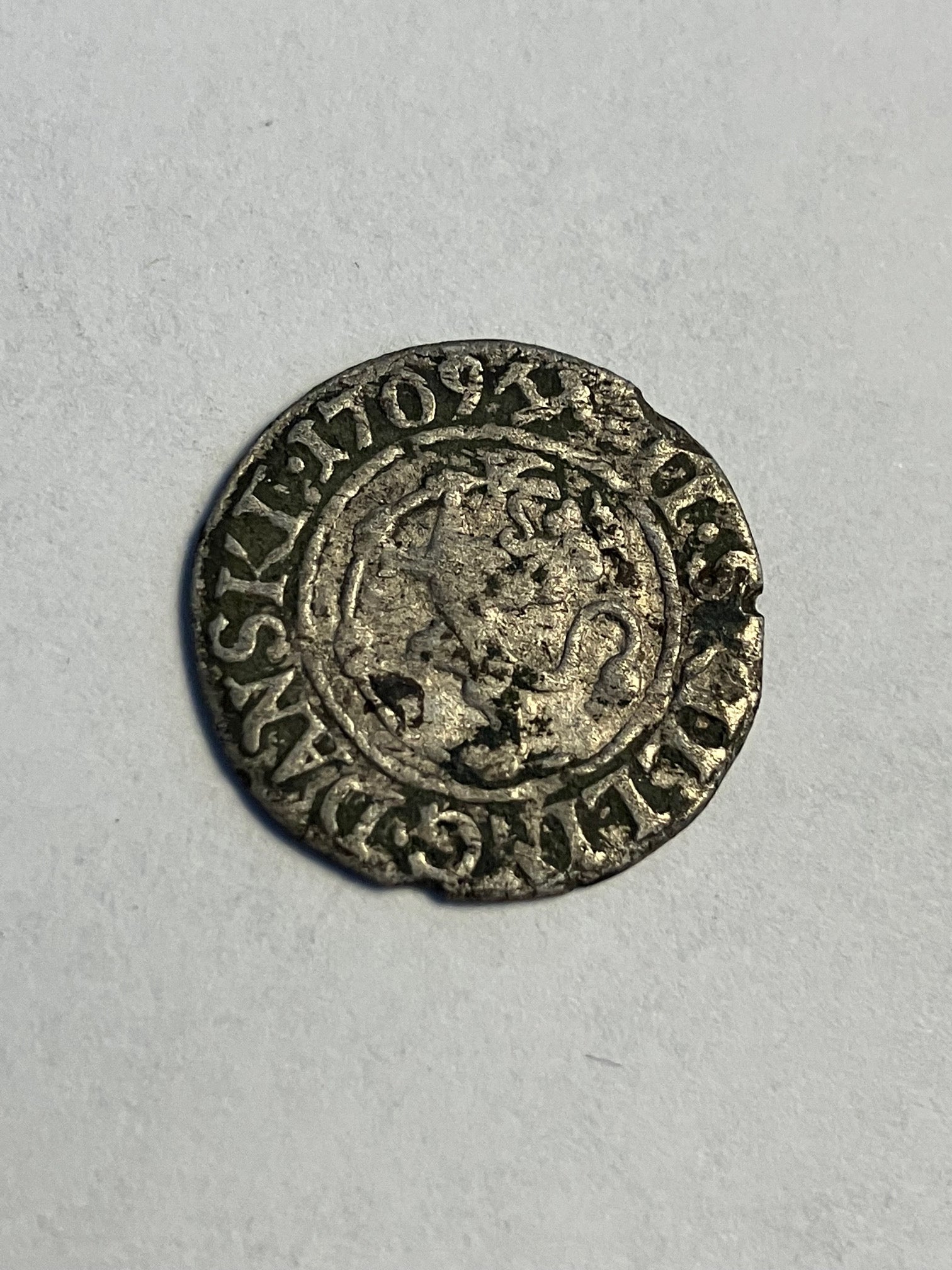 2 Skilling 1709 Norge