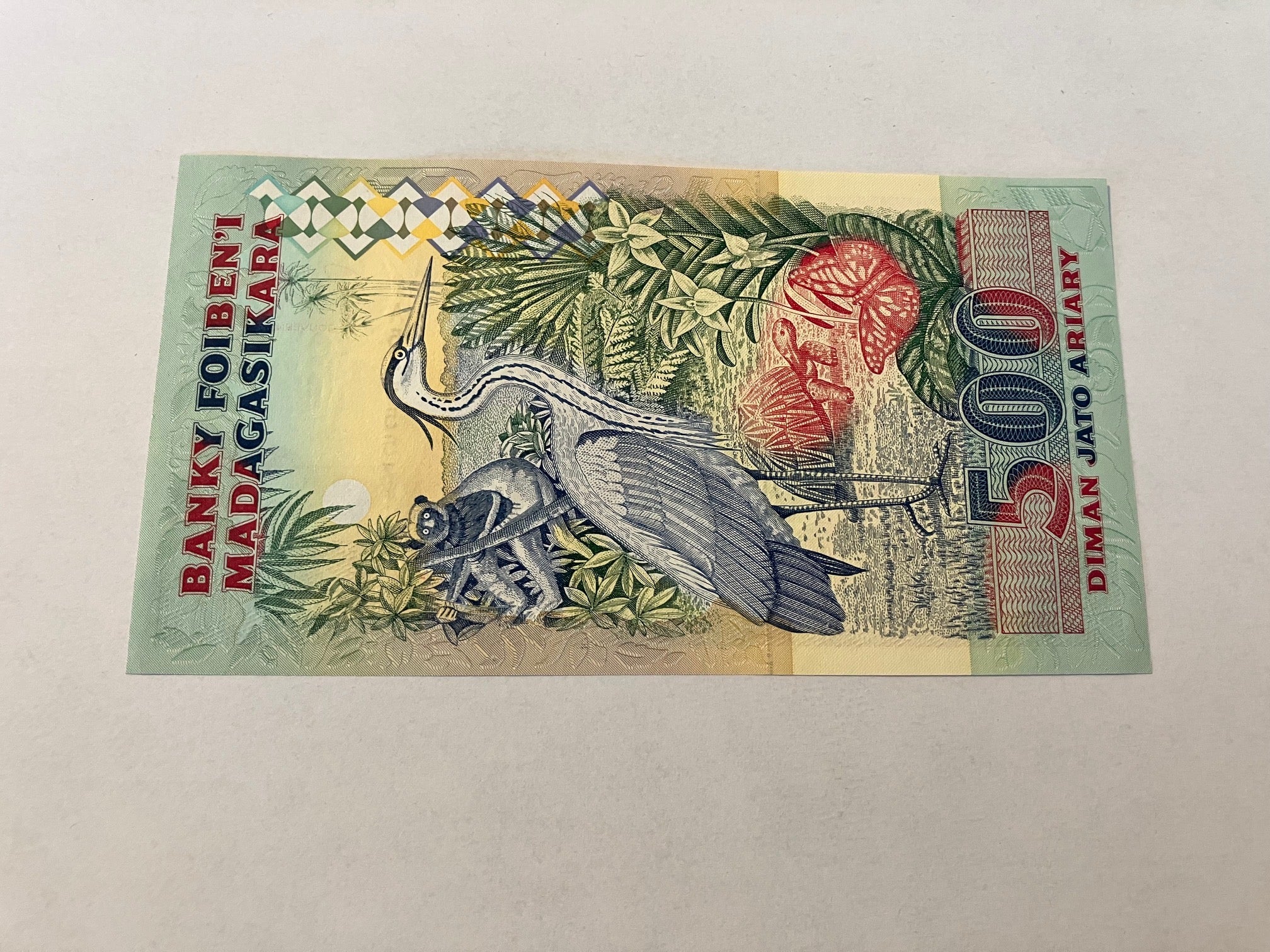 2500 Francs - 500 Ariary Madagascar
