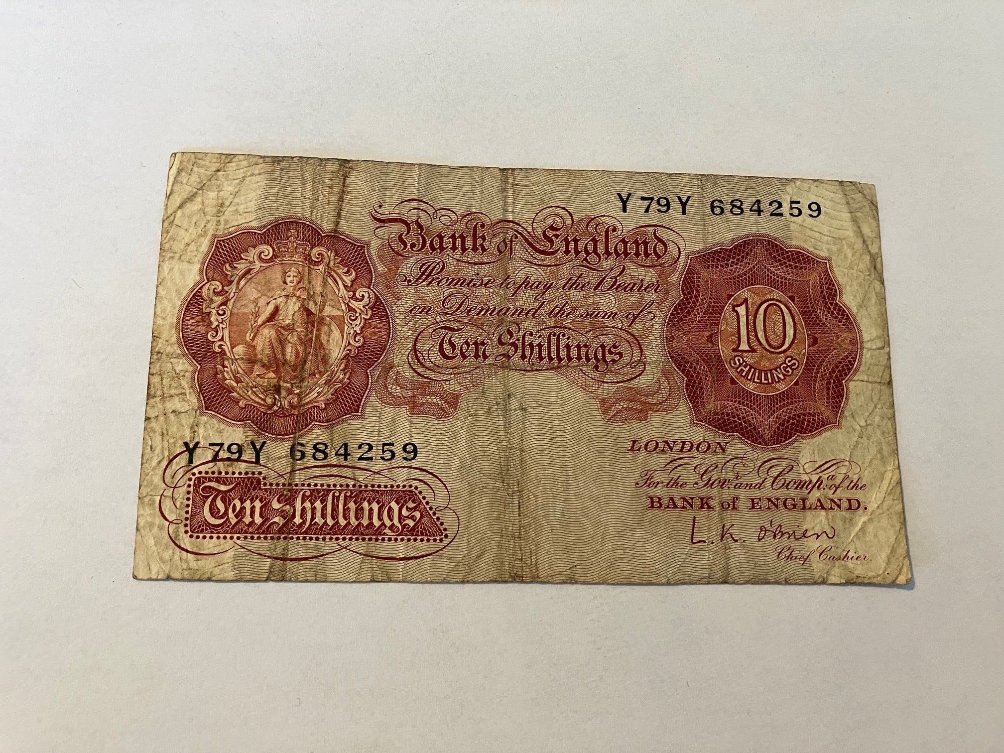 Ten Shillings England