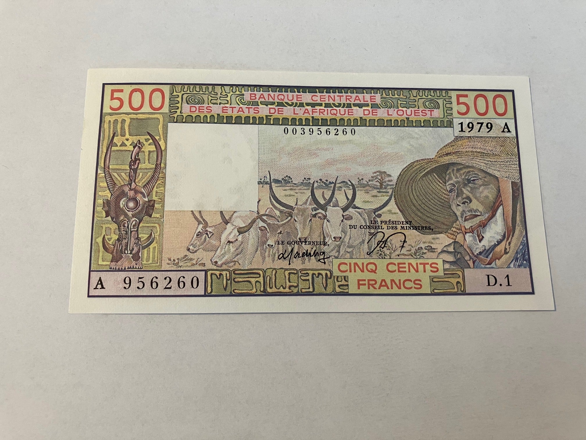 500 Francs West African States 1979 A