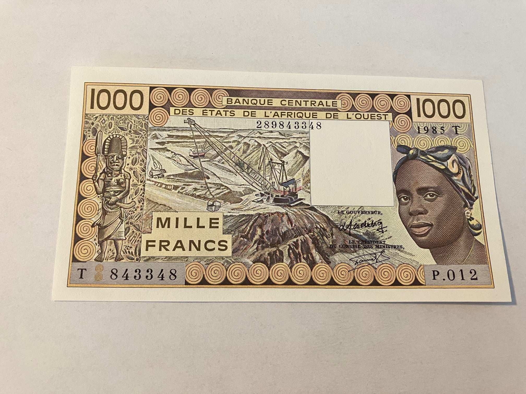1000 Francs Western African States Togo 1985 T