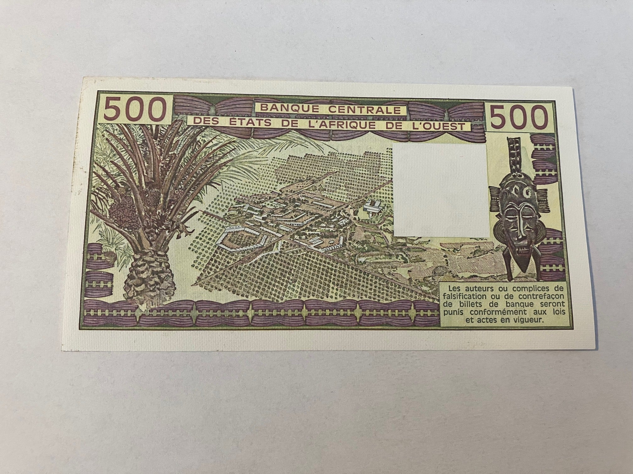 500 Francs West African States 1981 T