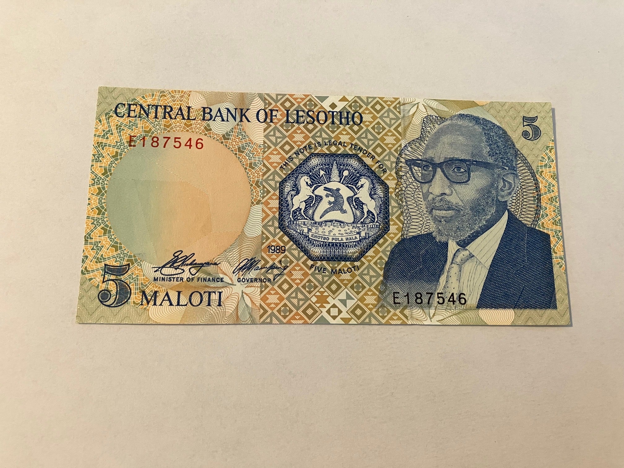 5 Maloti 1989 Lesotho