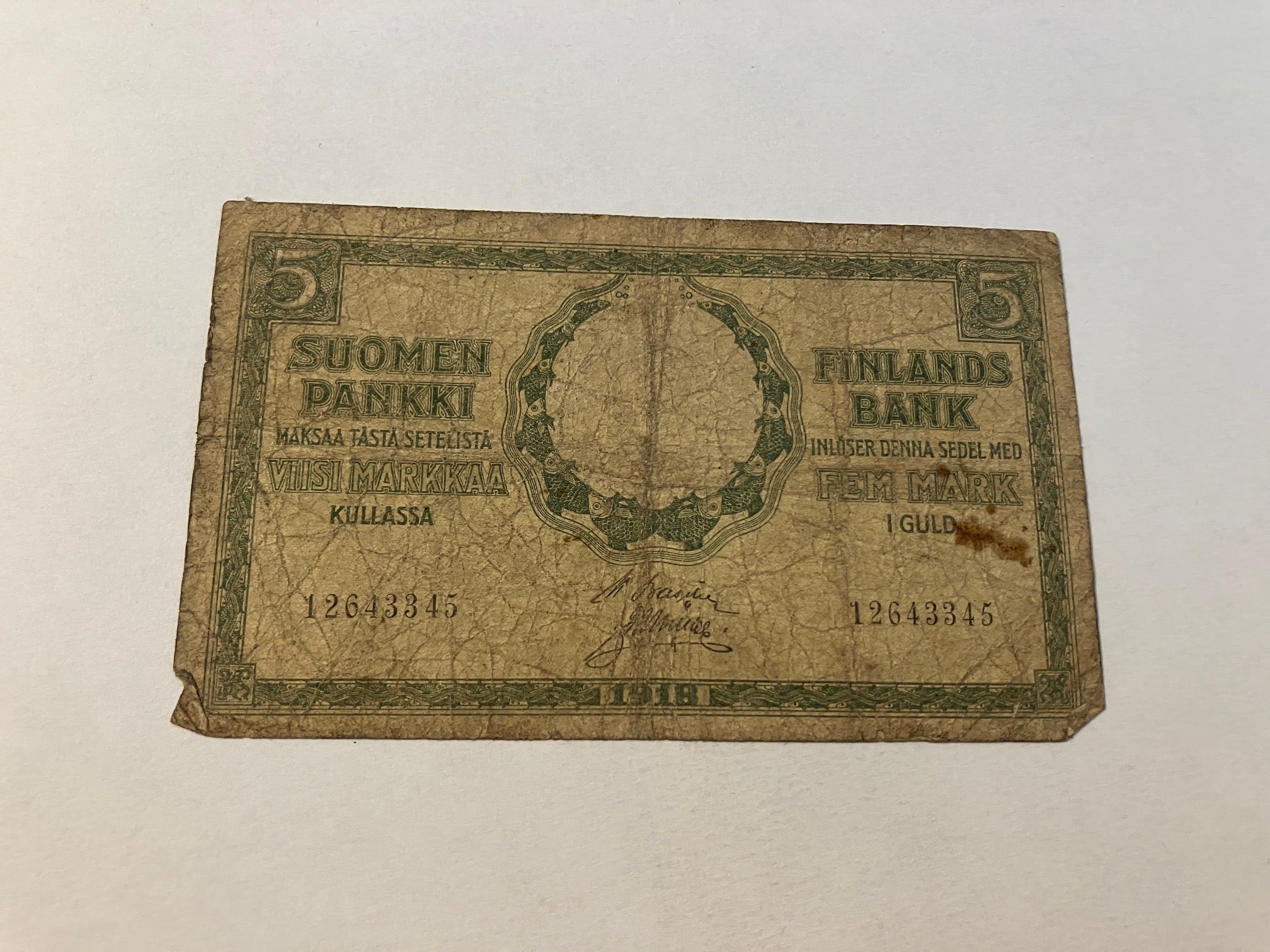 5 Markkaa 1918 Finland