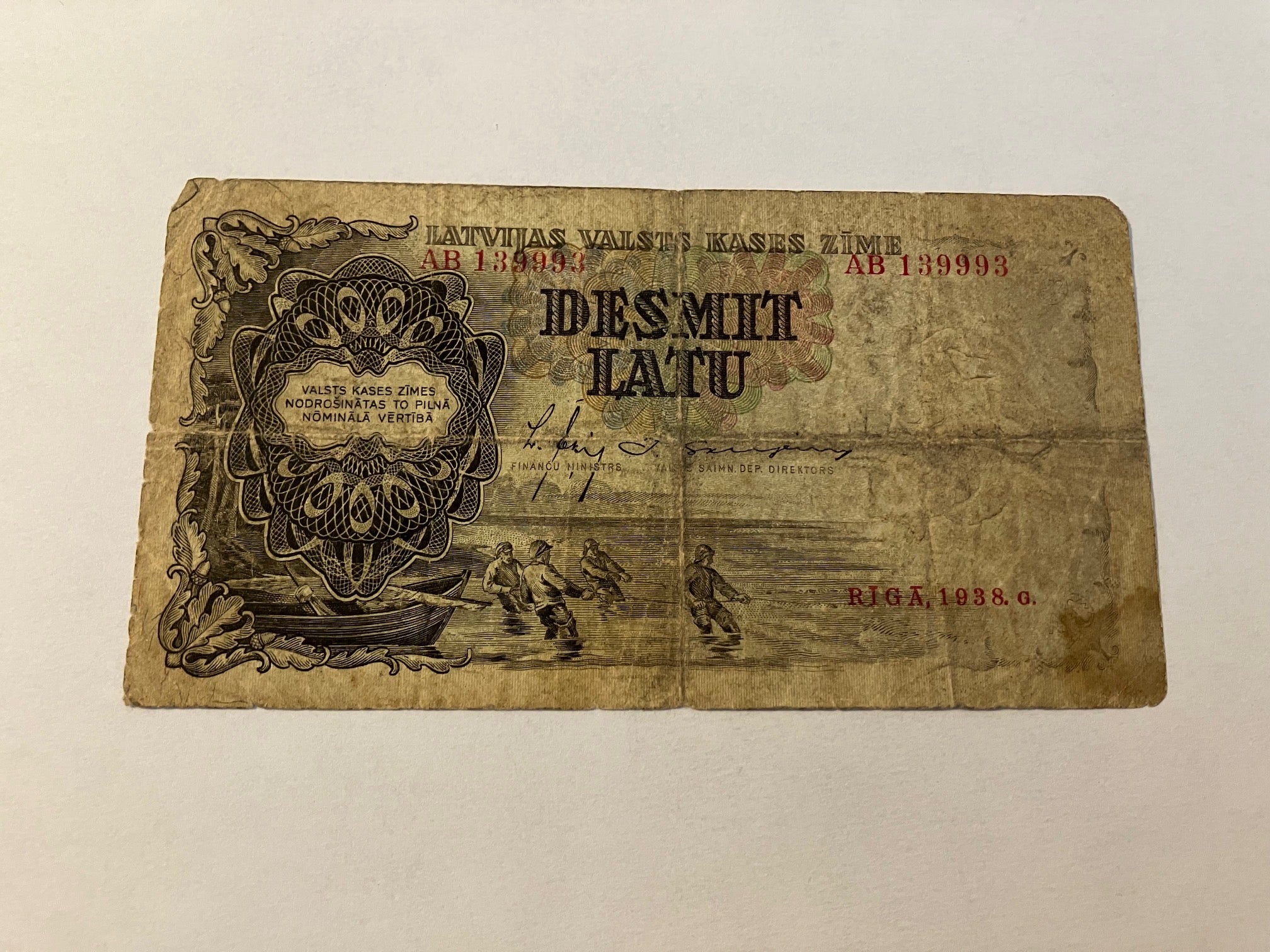 10 Latu 1938 Latvia