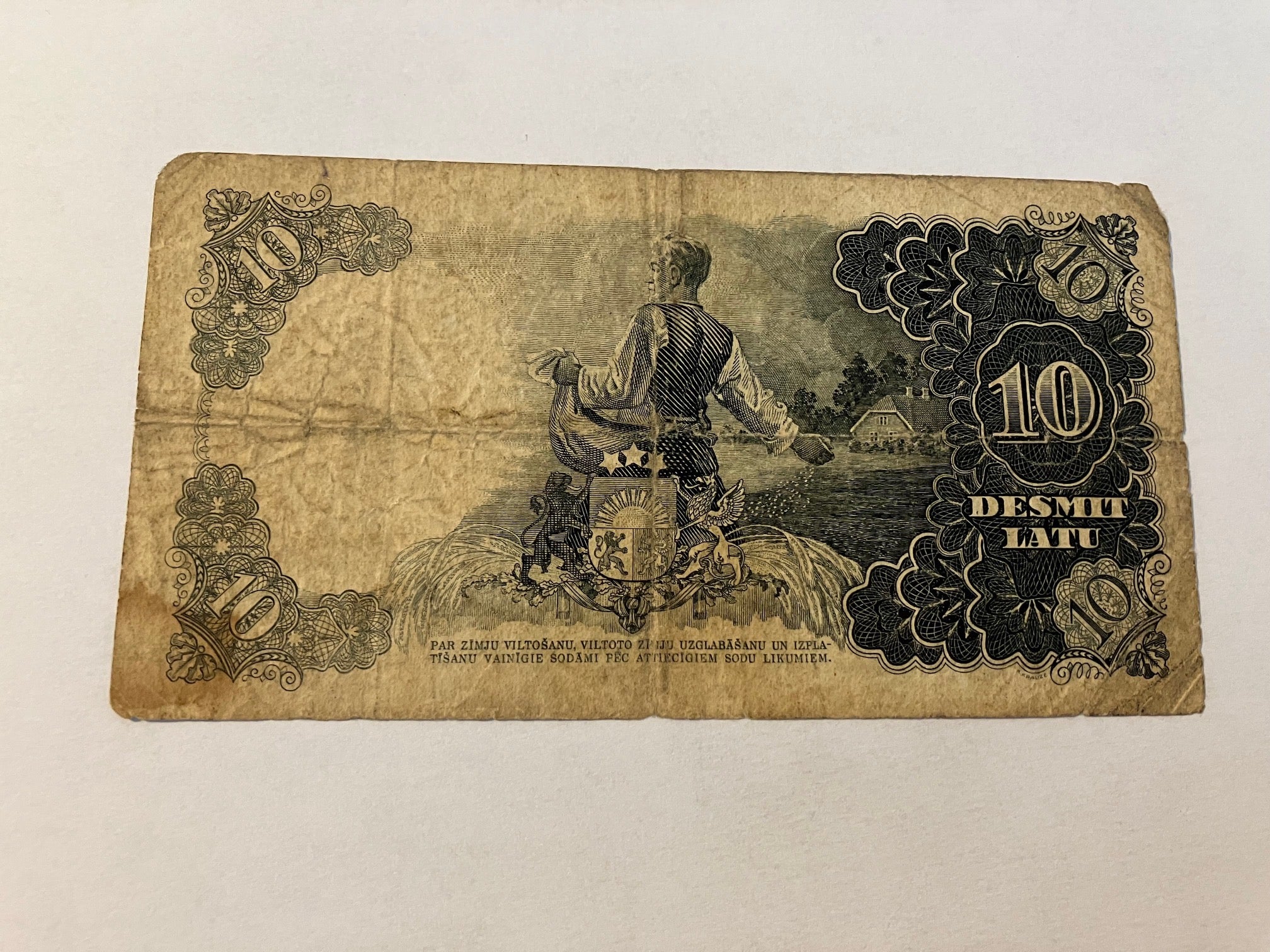 10 Latu 1938 Latvia