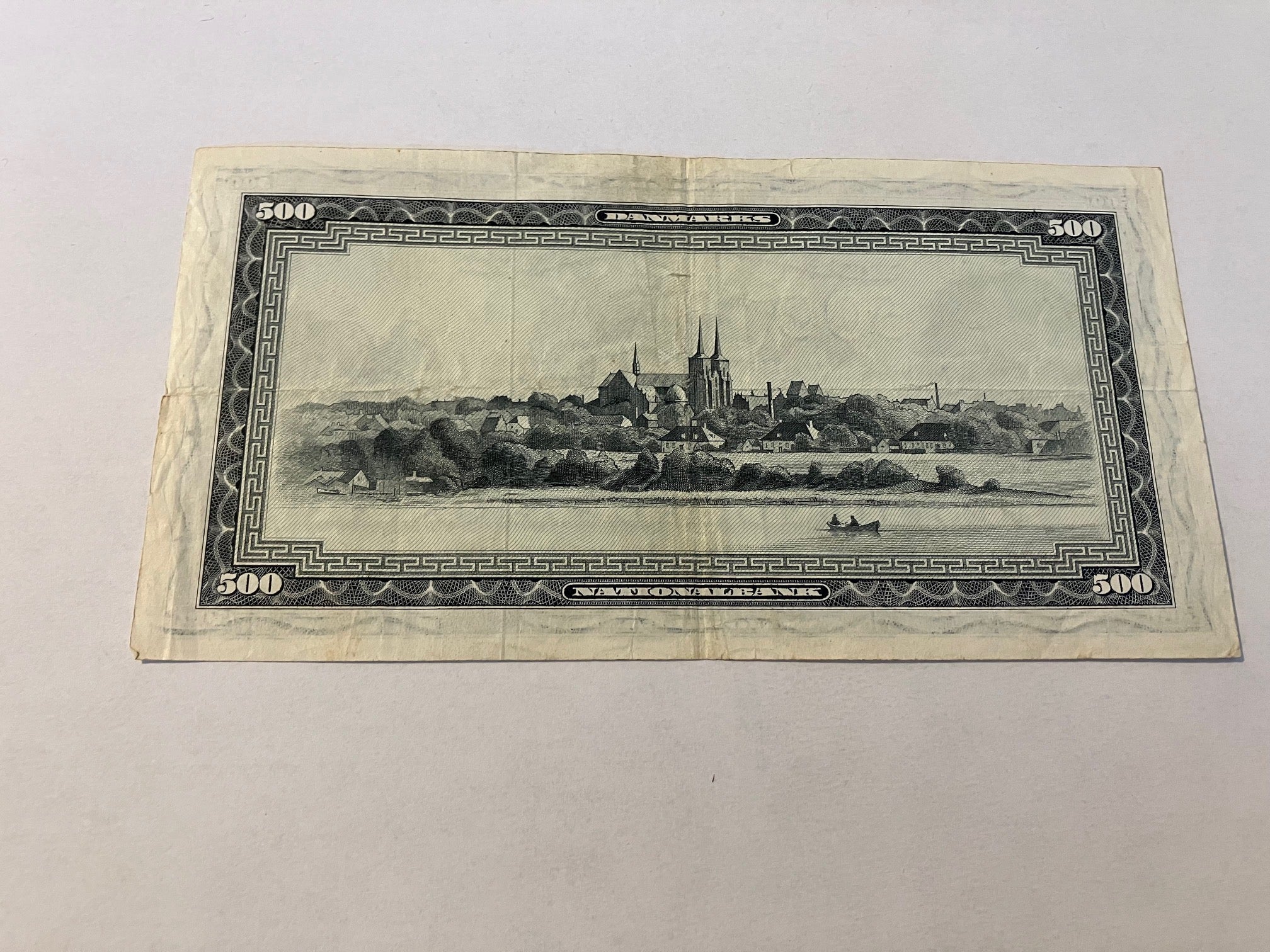 500 Kroner 1967 A0 0J Erstatningsseddel - Slidt