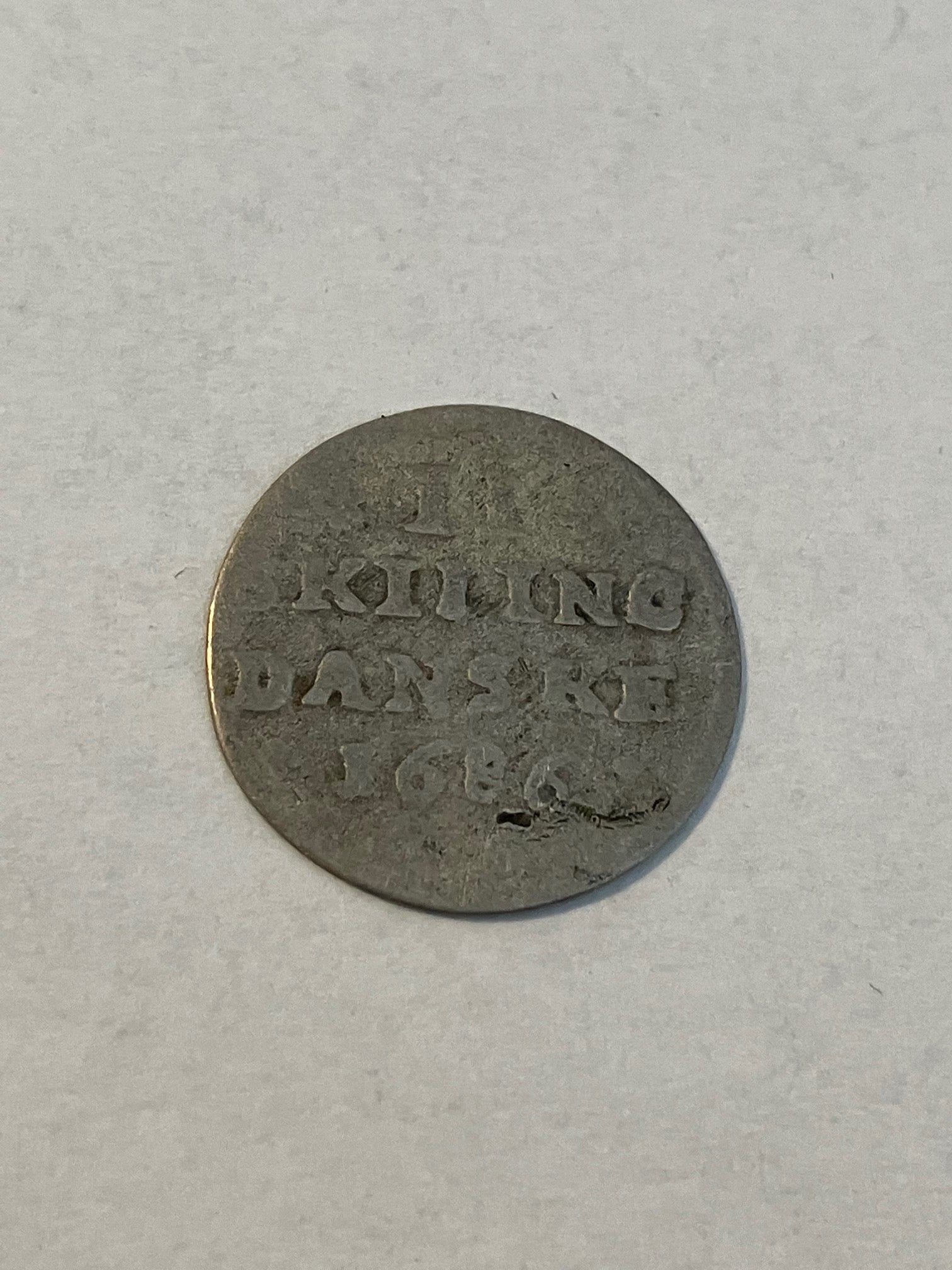 2 Skilling 1686 - Slidt