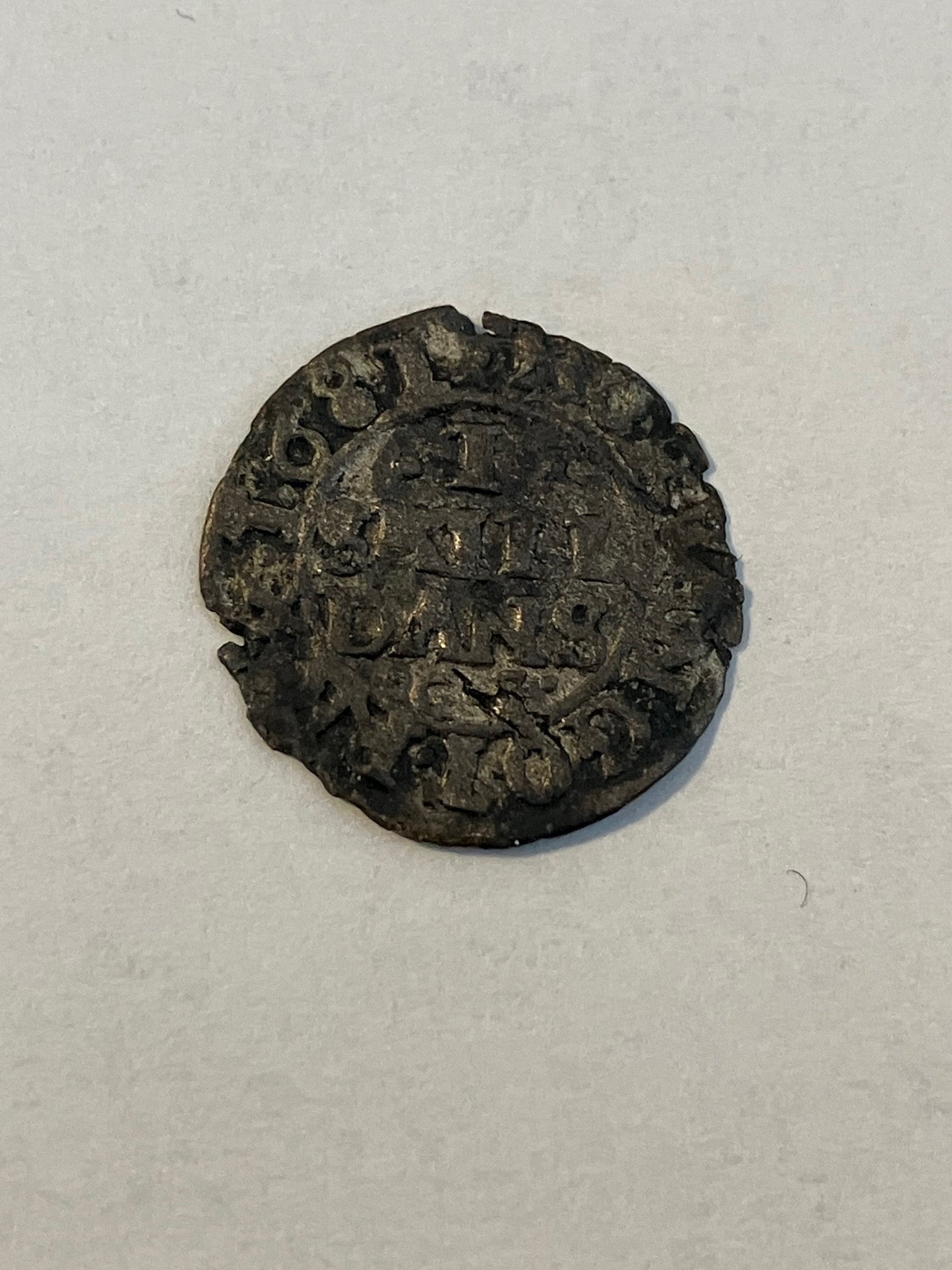 1 Skilling 1681 - Dårlig stand