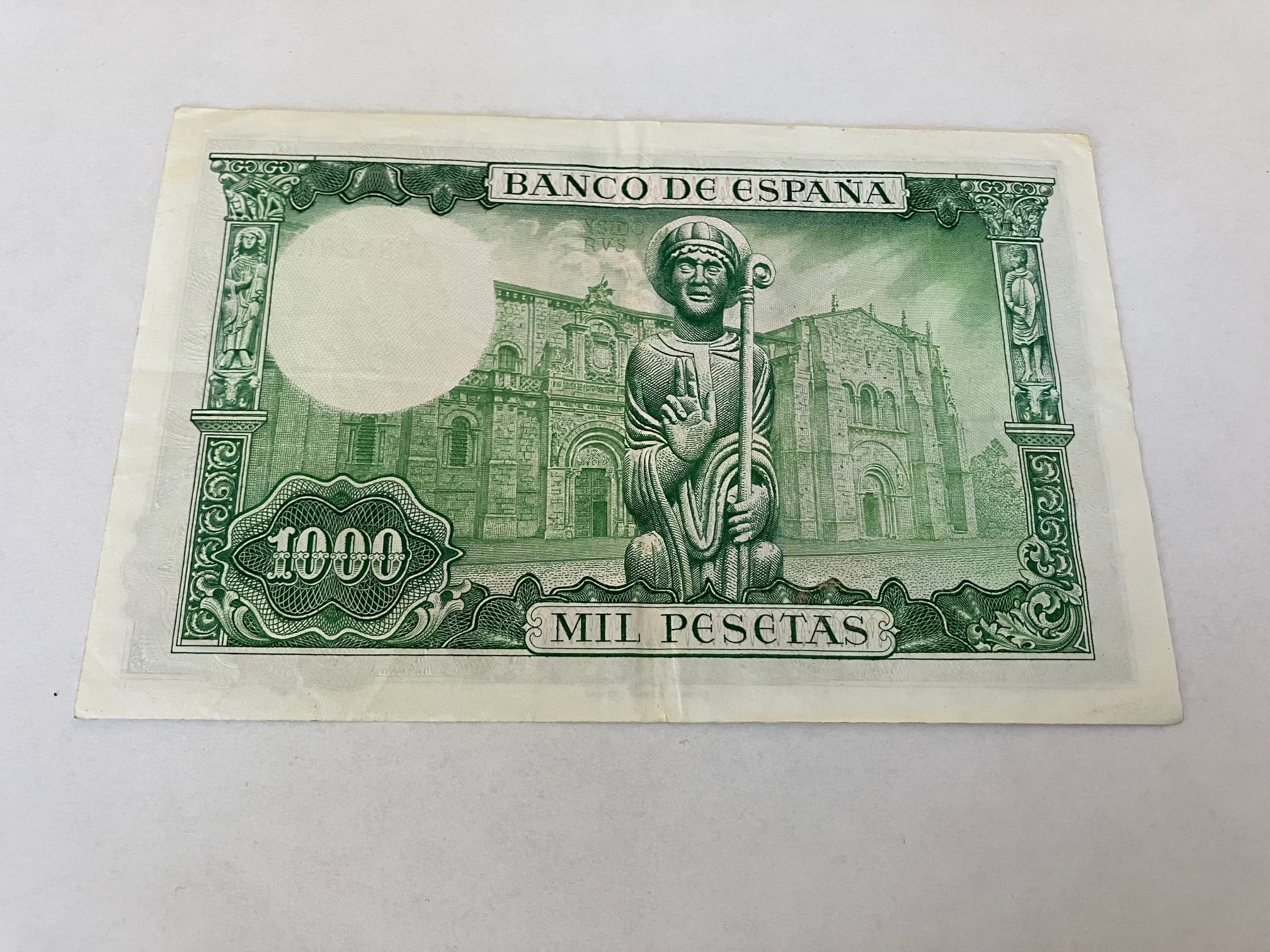 1000 Pesetas 1965 Spain