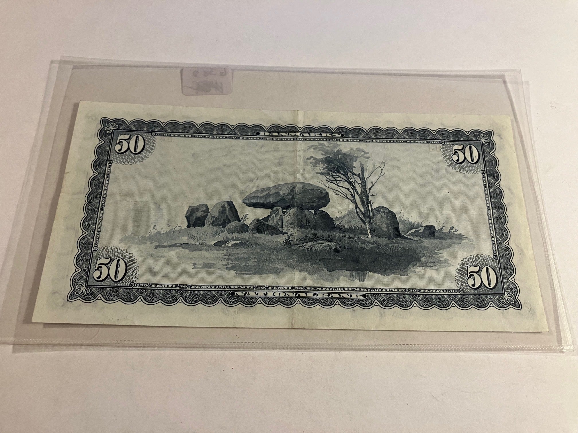 50 Kroner 1970 Erstatningsseddel Danmark