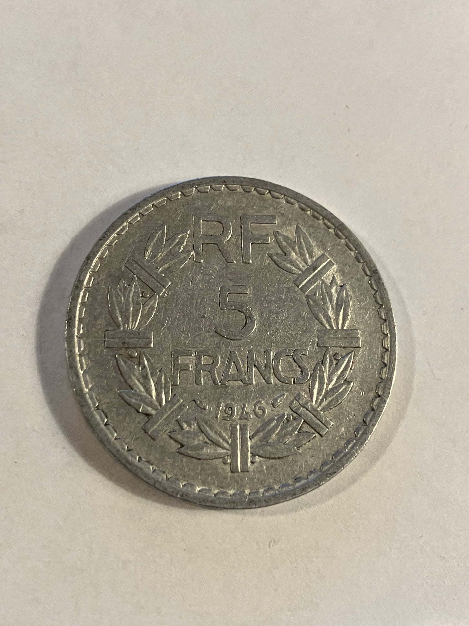 5 Francs 1946 France