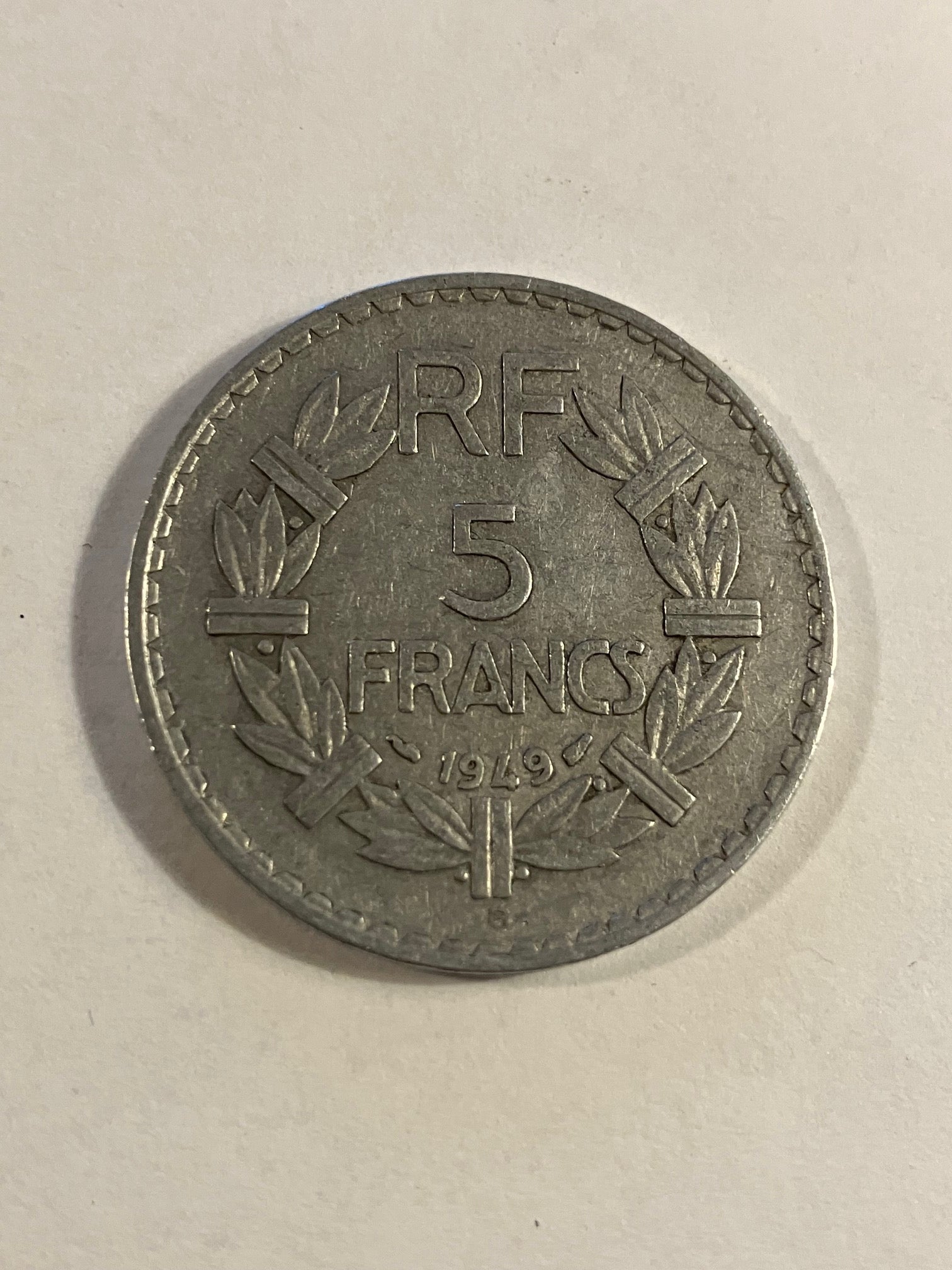 5 Francs 1949 France