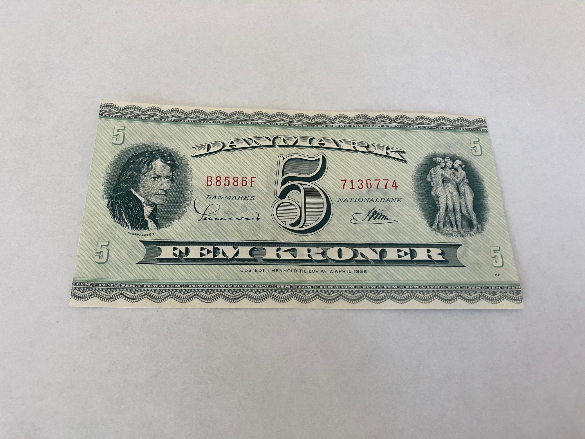 5 Kroner B8 1958