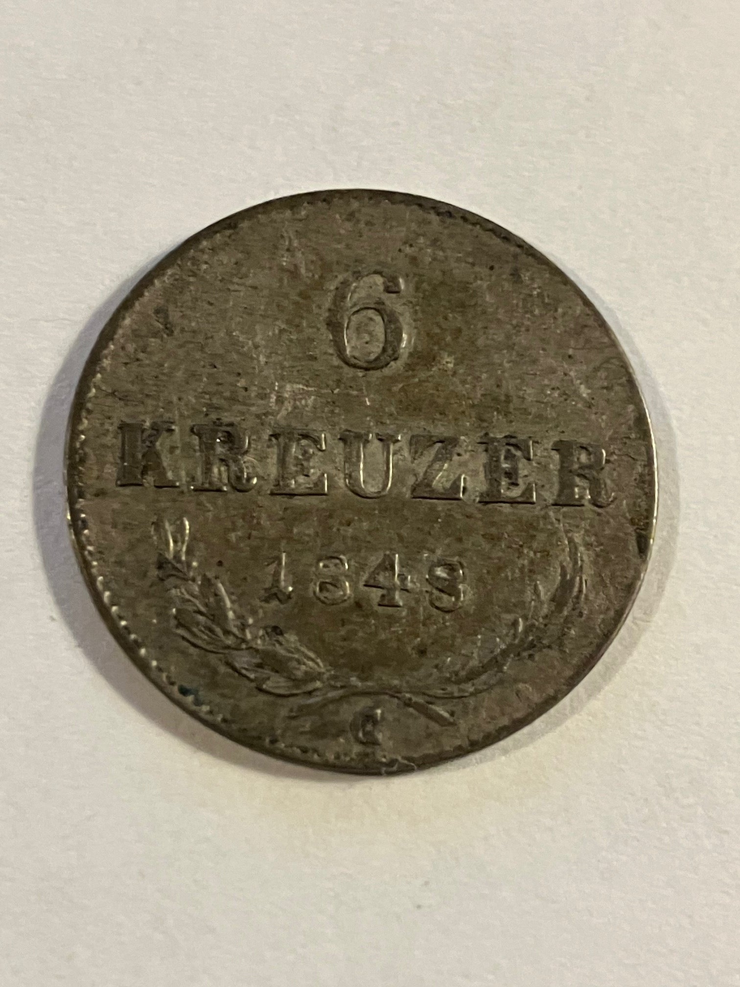 6 Kreuzer 1848 Austria