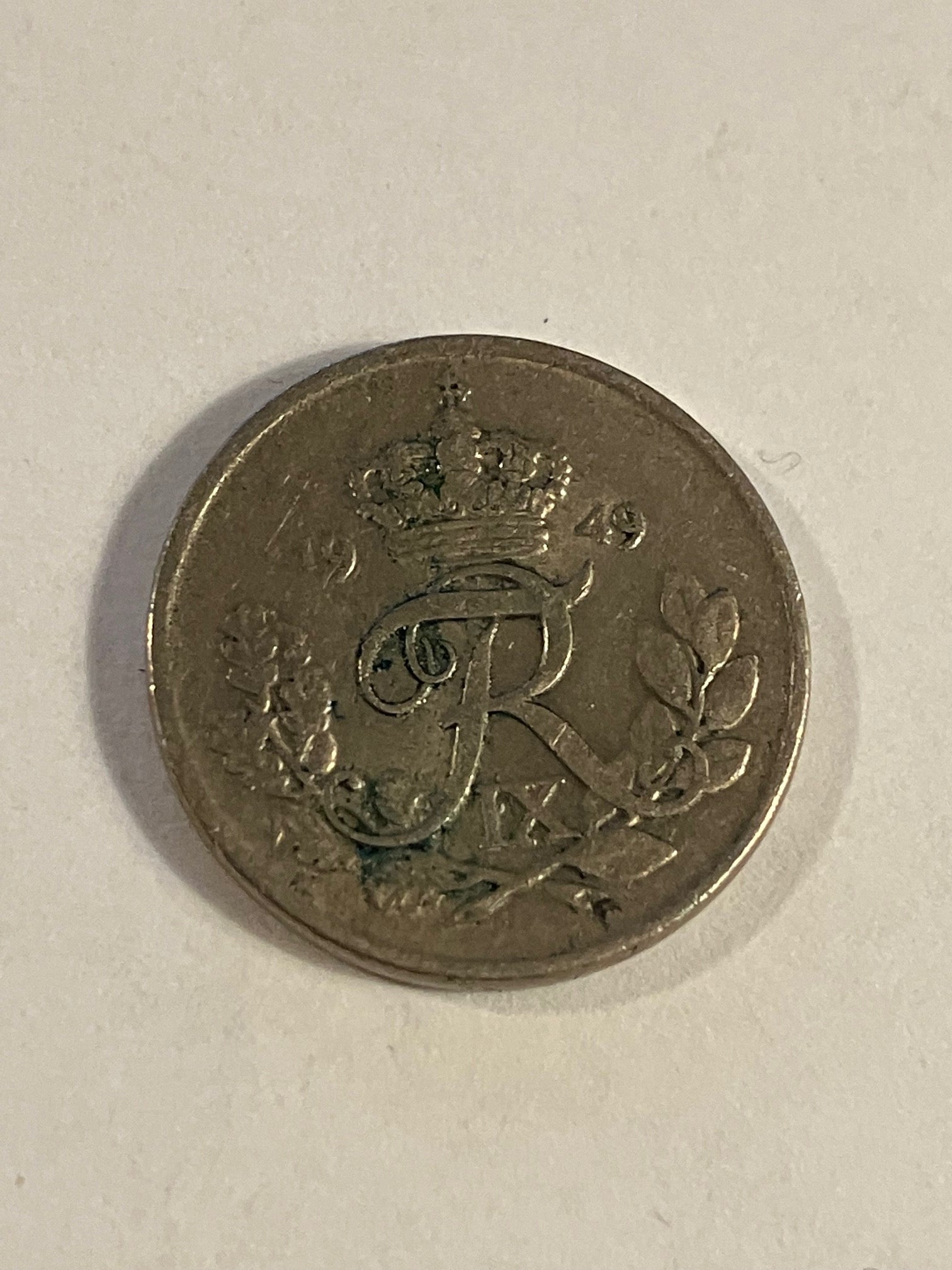 10 Øre 1949 Danmark