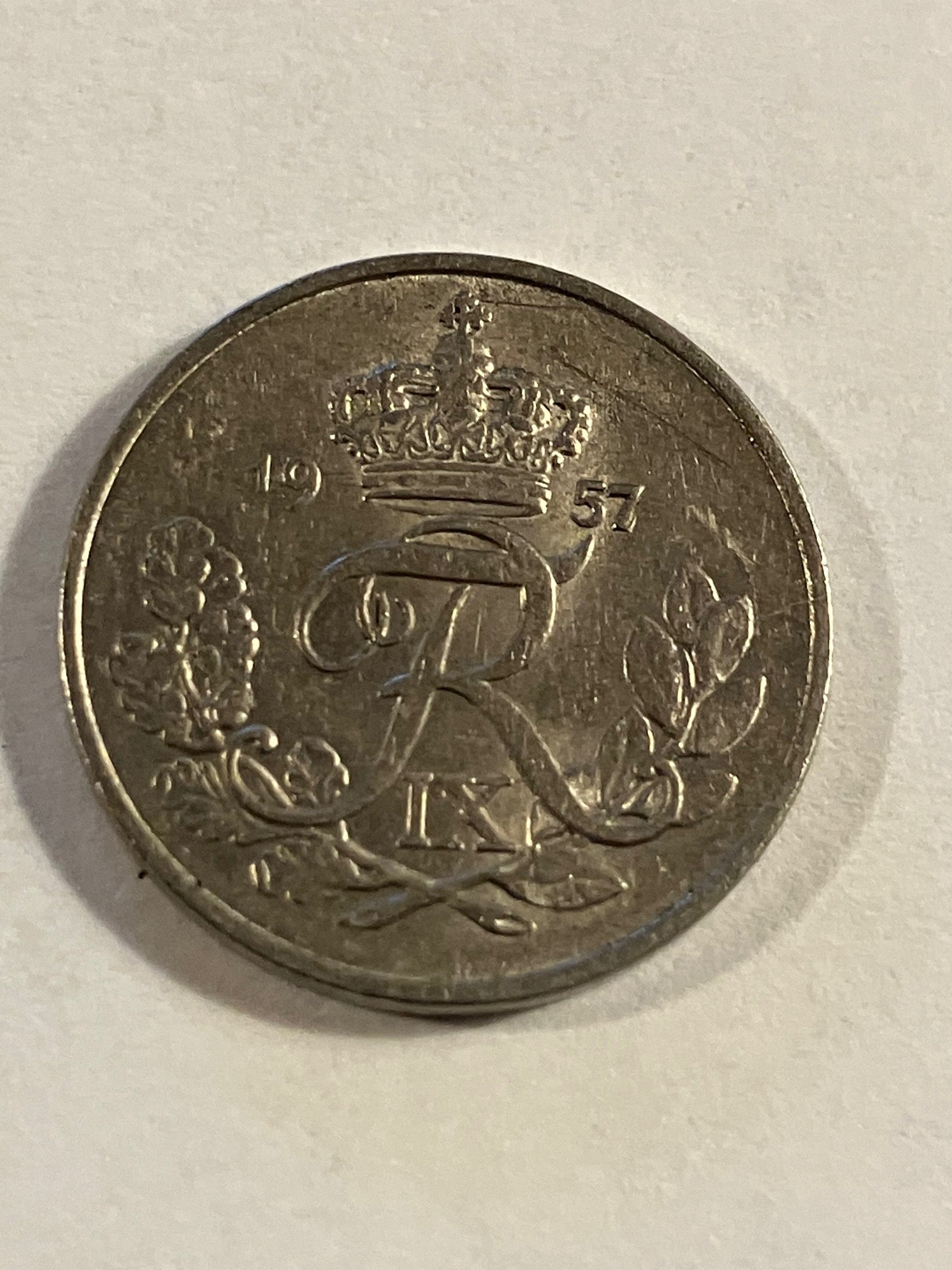 10 Øre 1957 Danmark