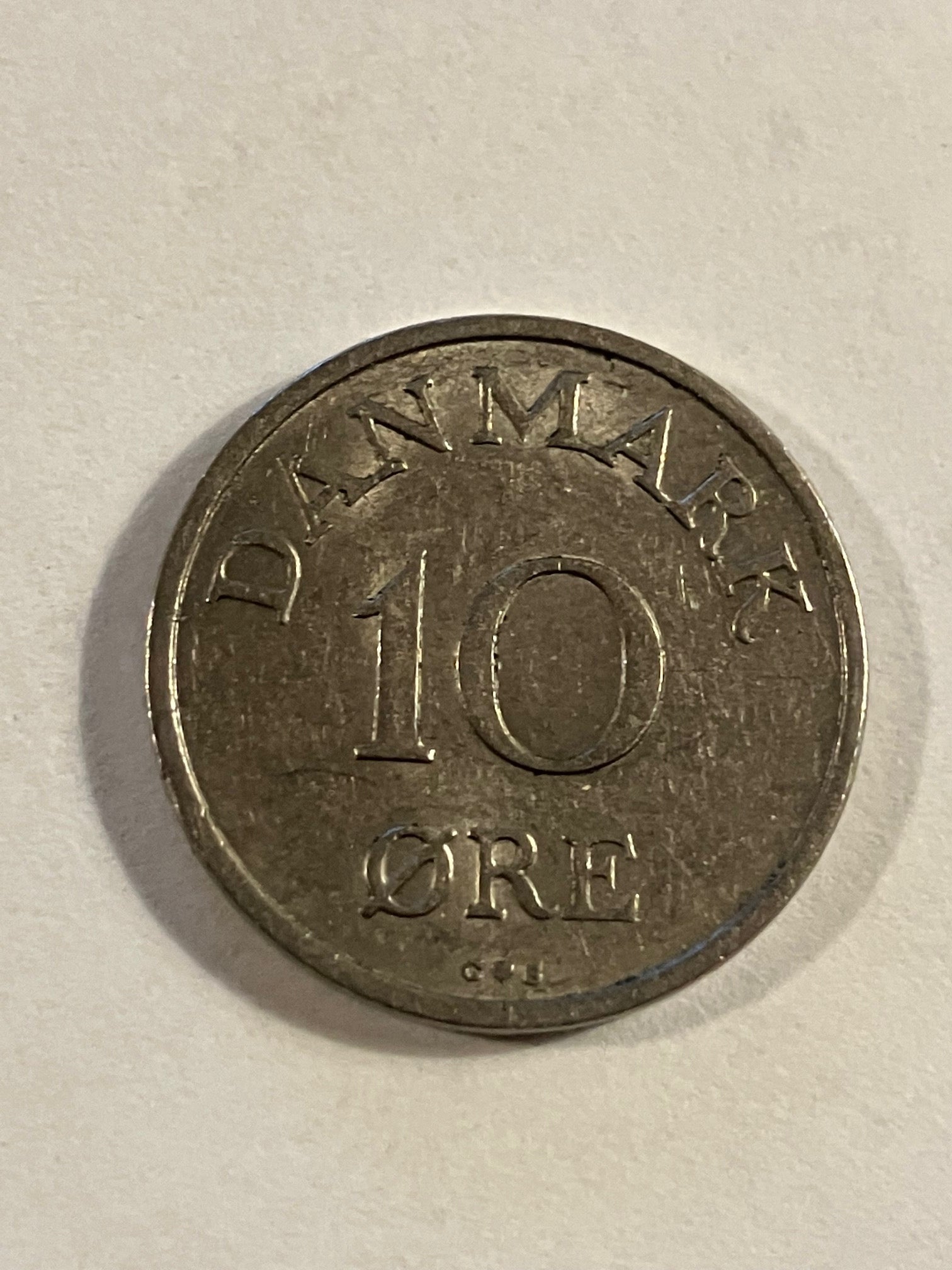 10 Øre 1957 Danmark