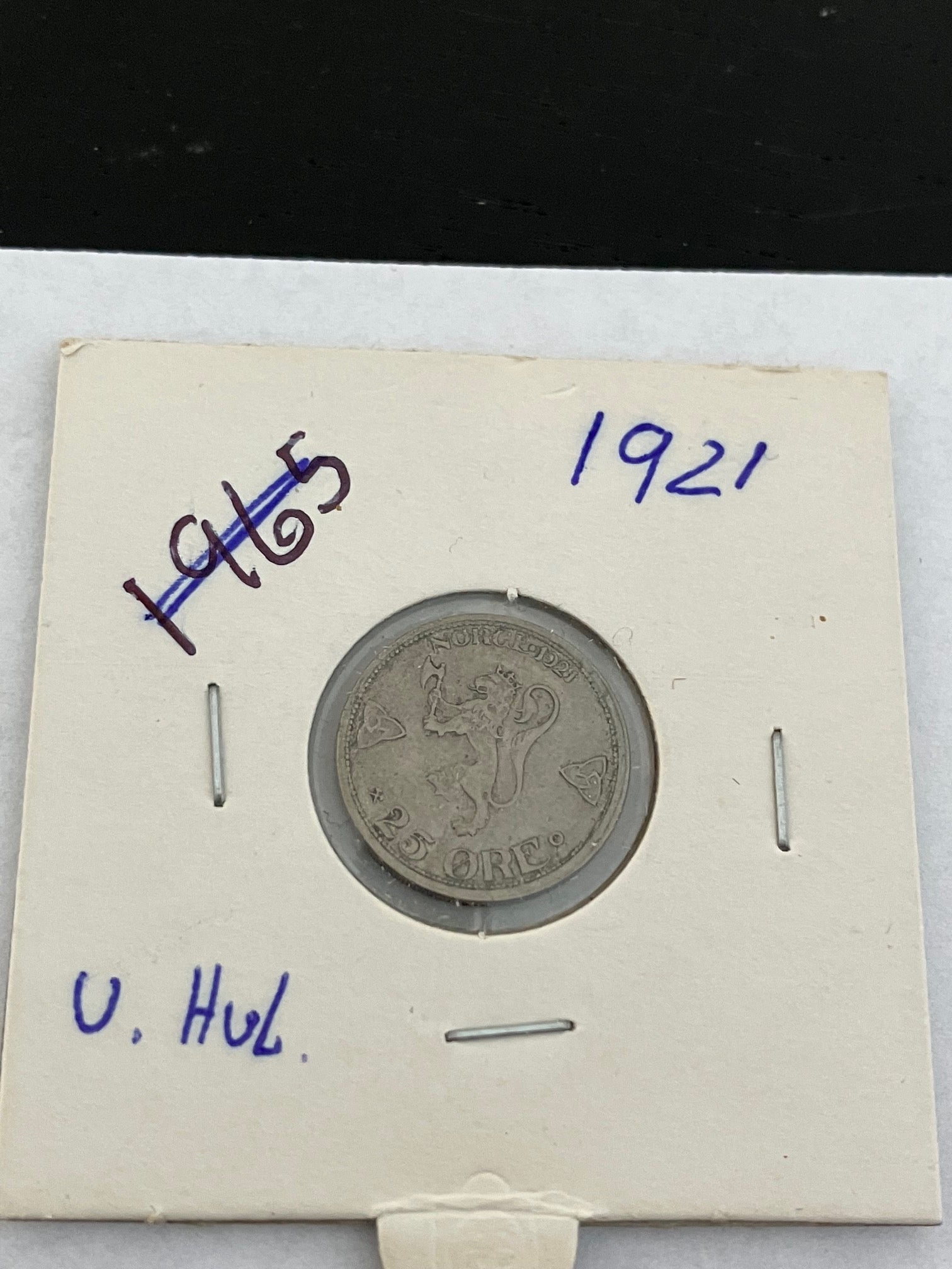 25 Øre 1921 Norge