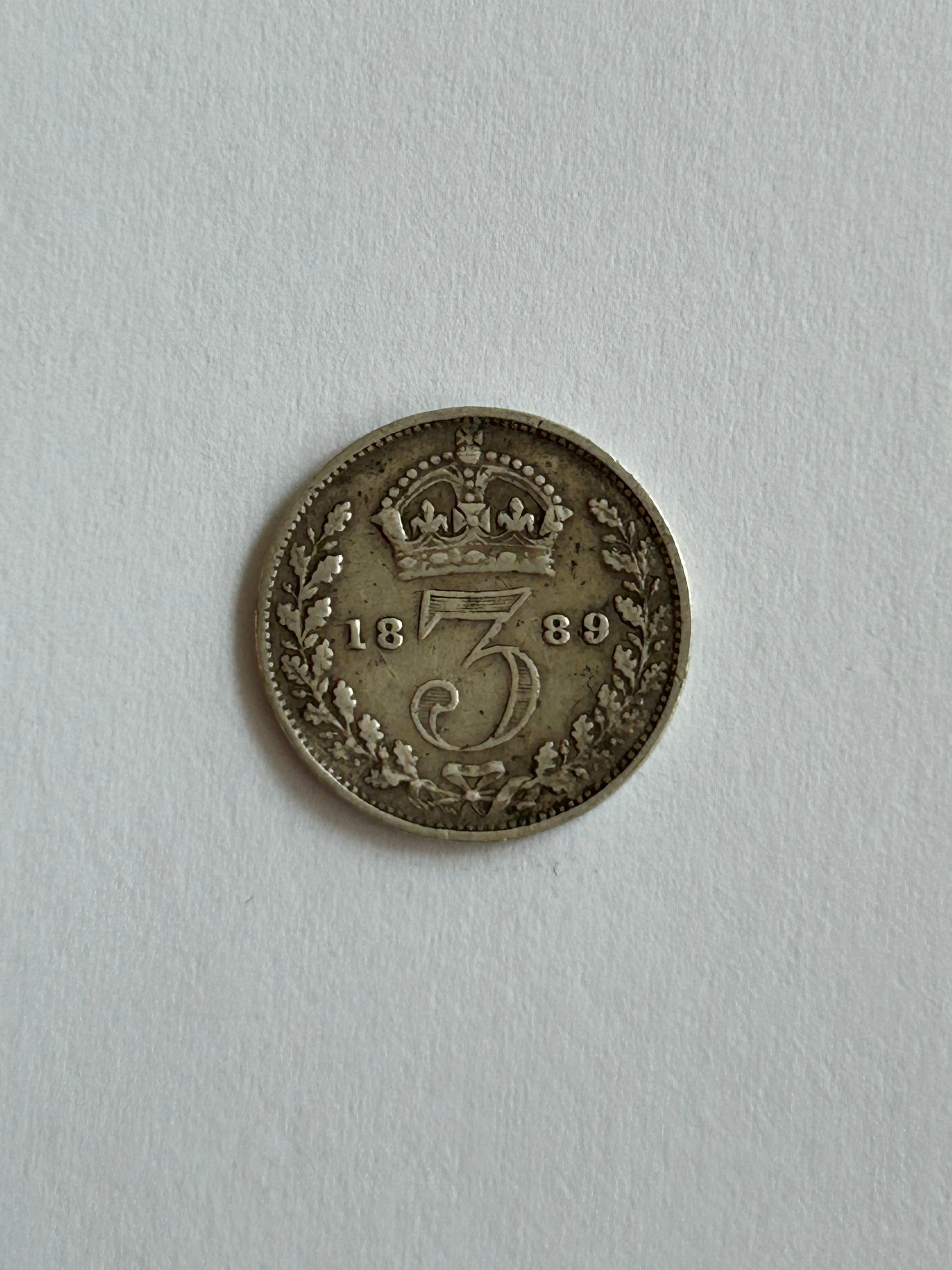 3 Pence England 1889