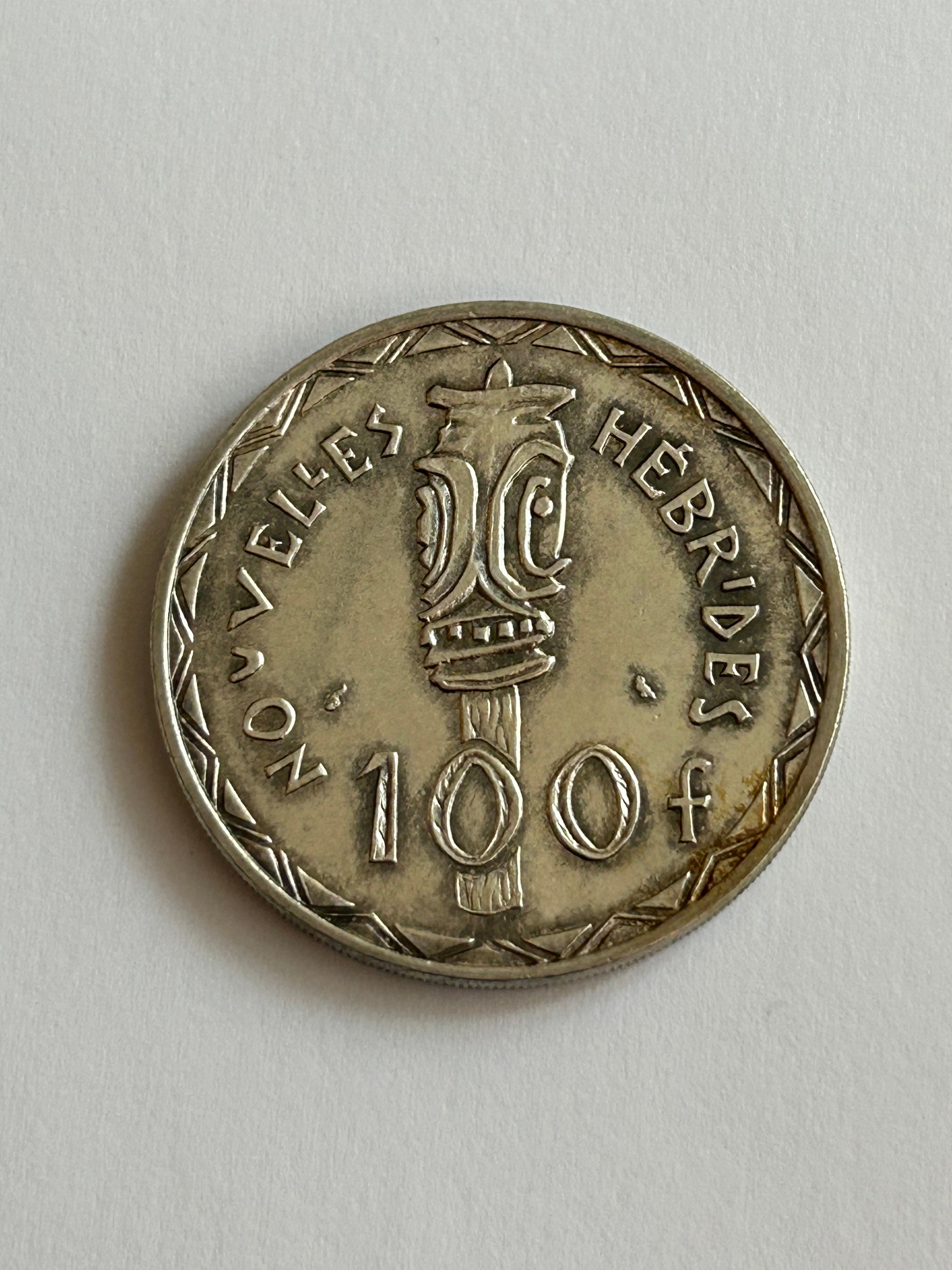 100 Francs New Hebrides 1966 - Silver