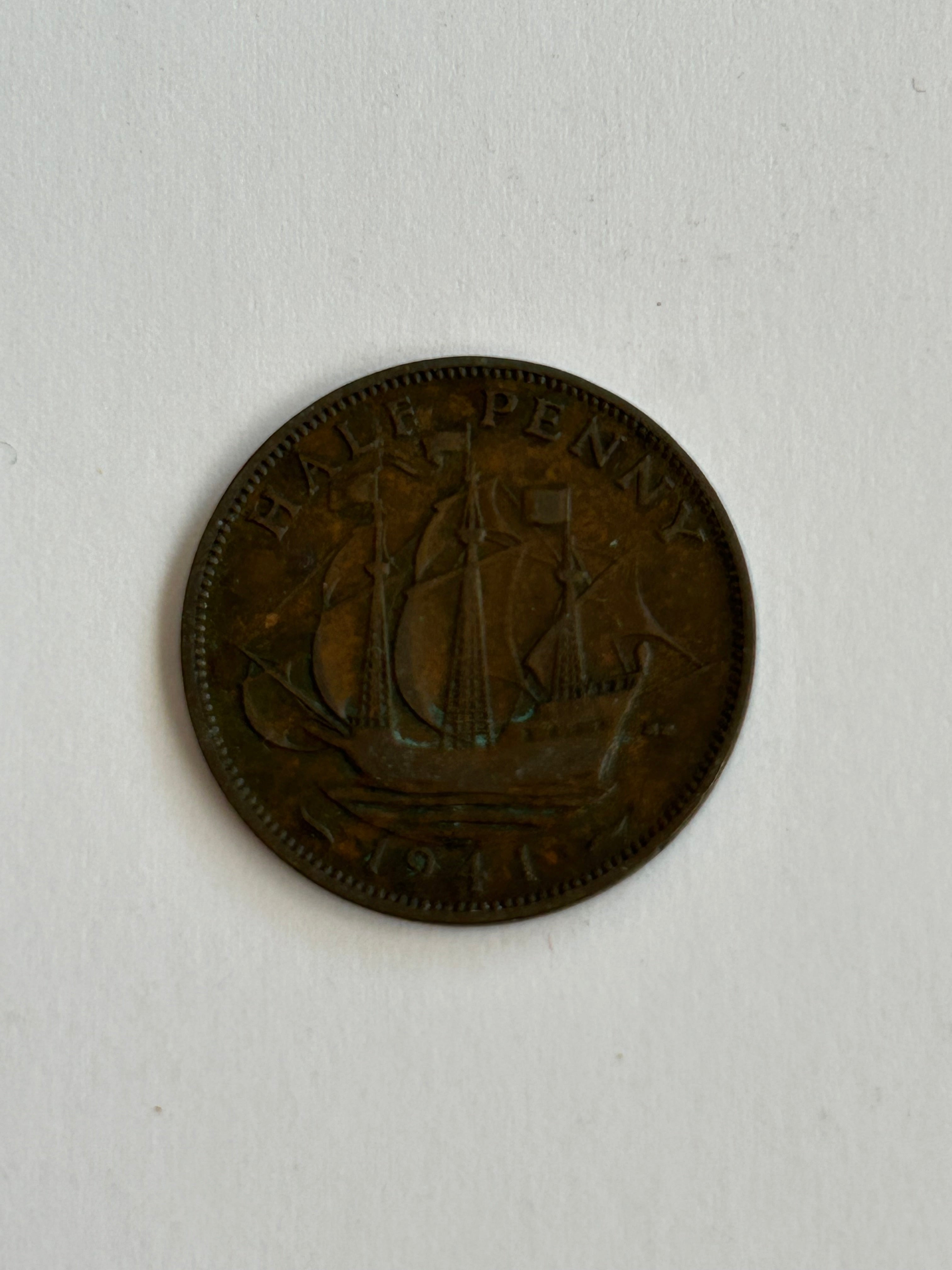 Half Penny 1944 England