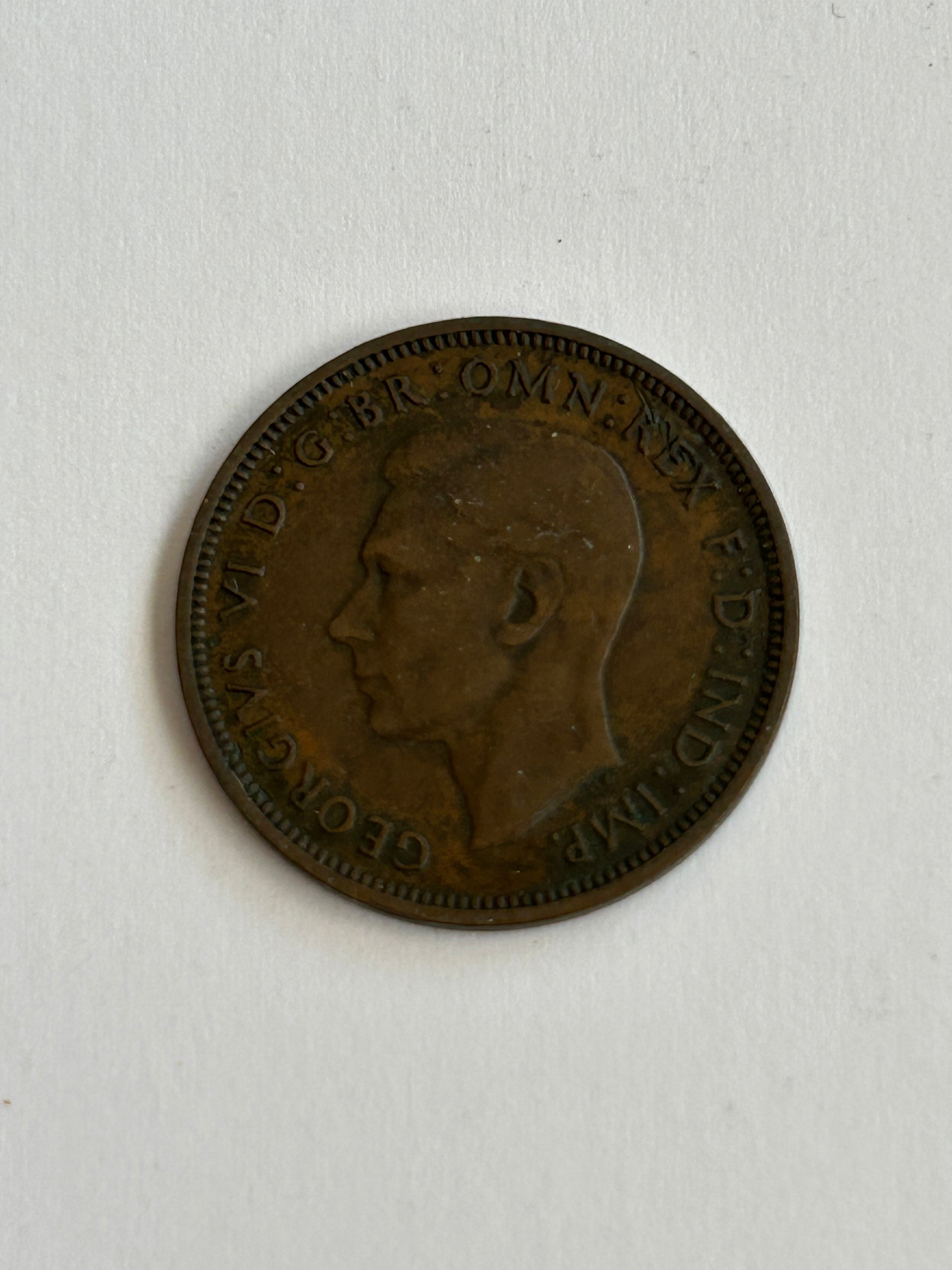 Half Penny 1944 England