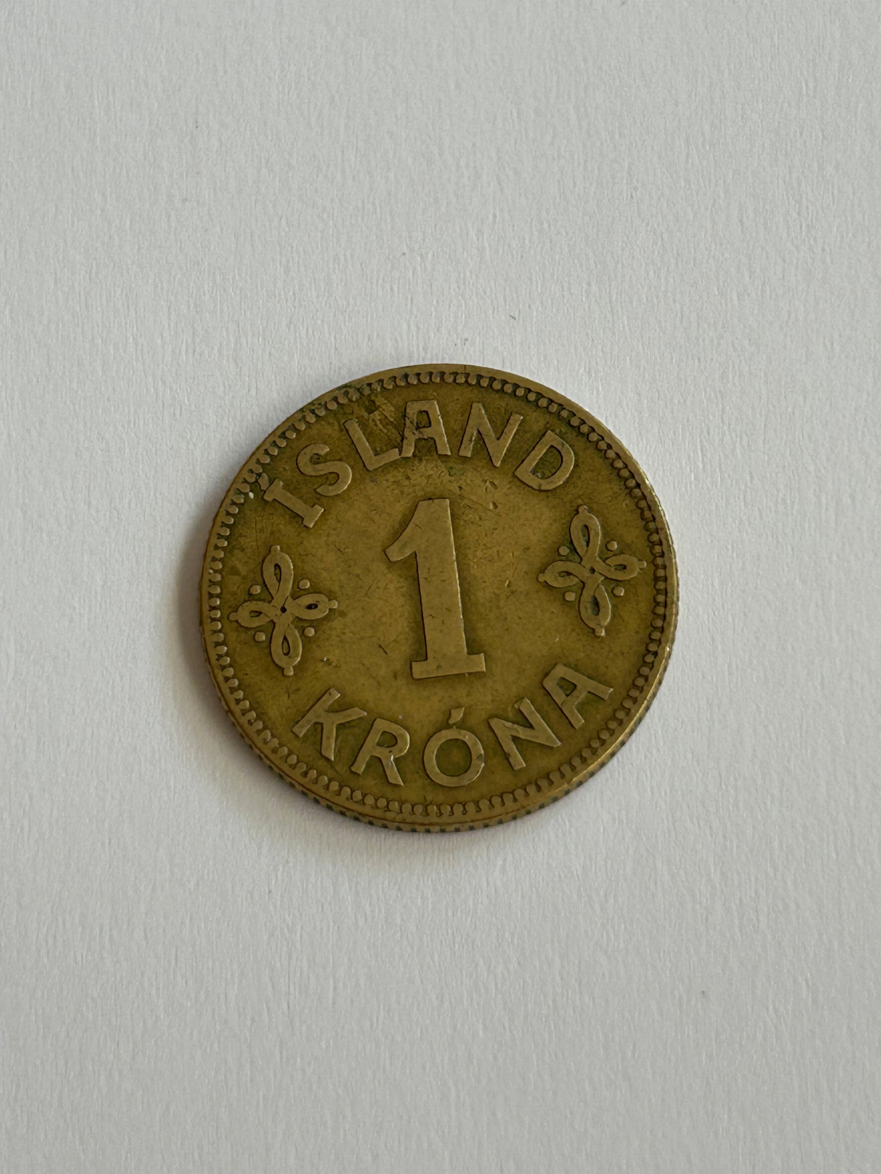 1 Krona Iceland 1925