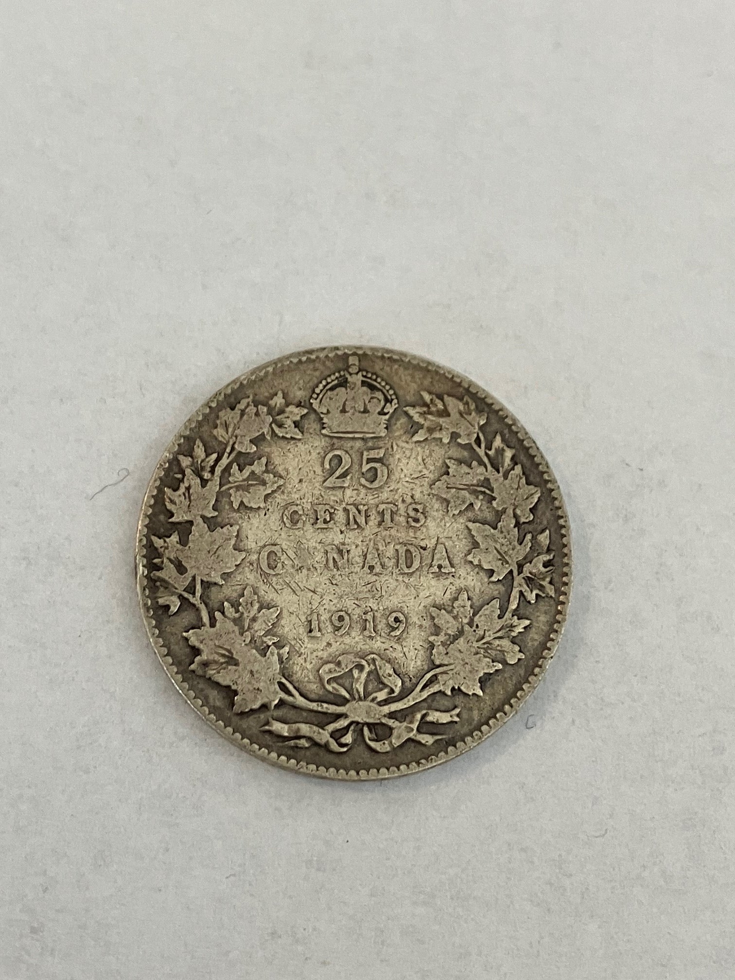 25 Cents Canada 1919