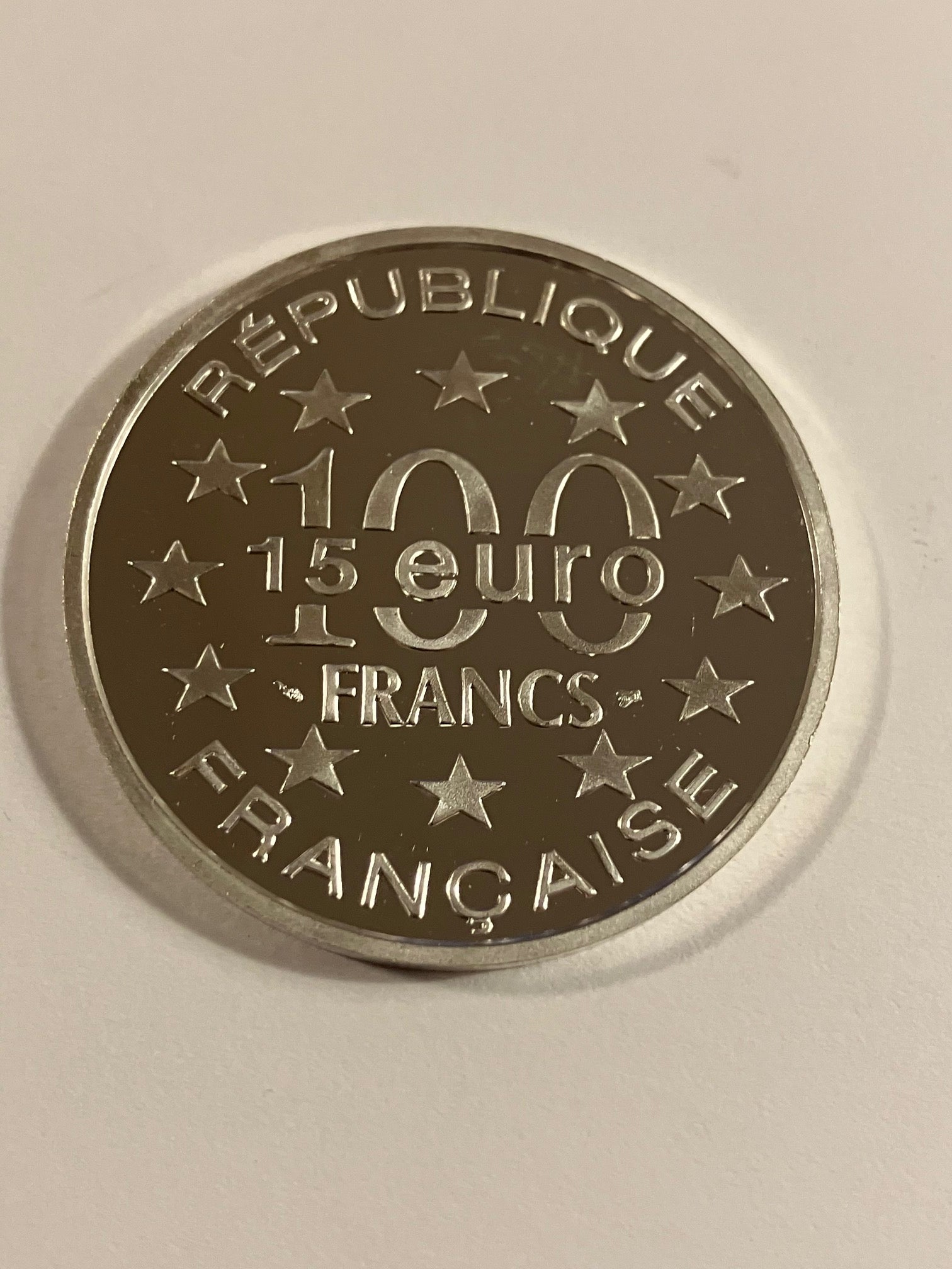 100 Francs / 15 Euro 1997 France - The Tour of Belem