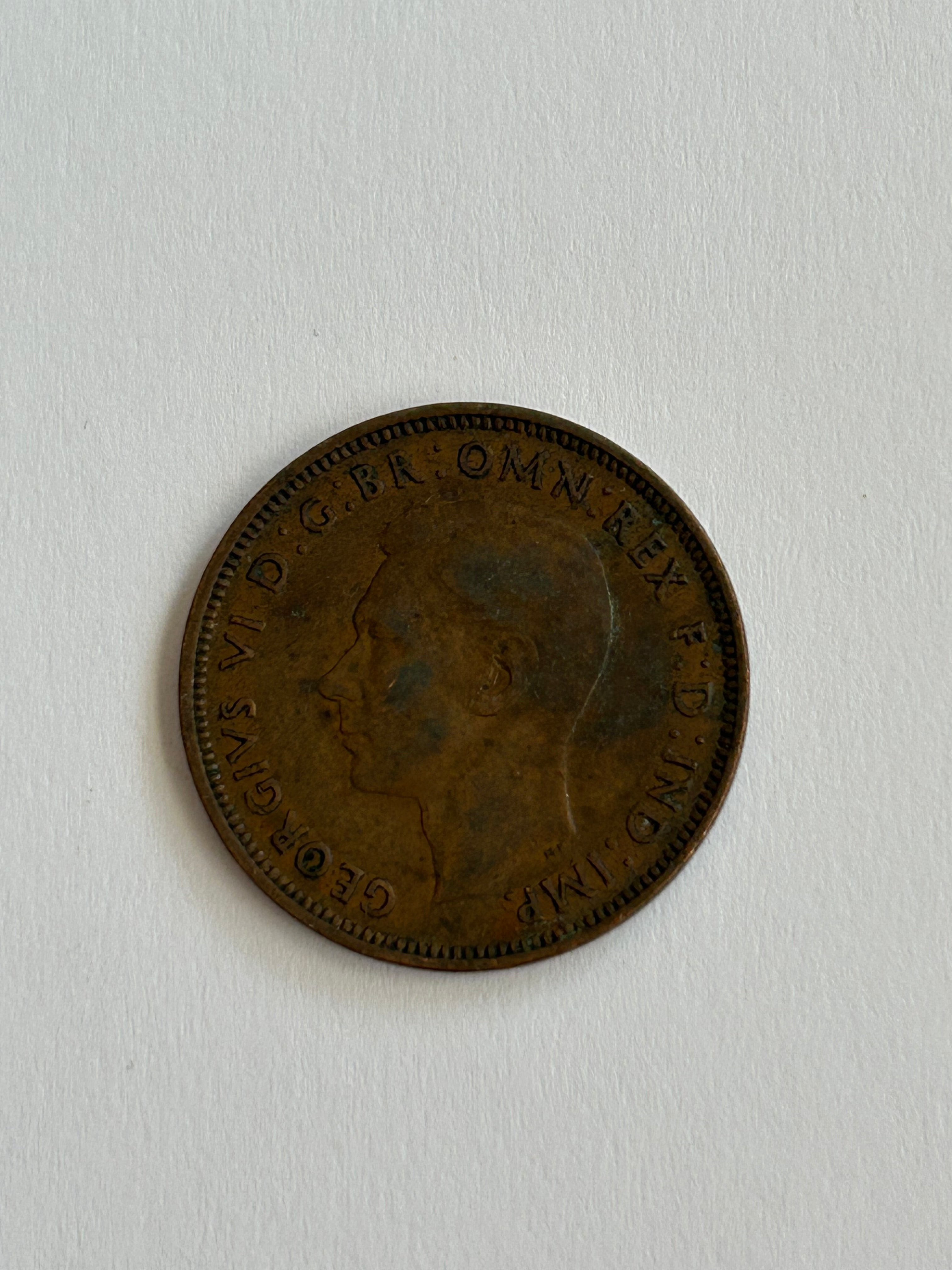 Half Penny 1944 England