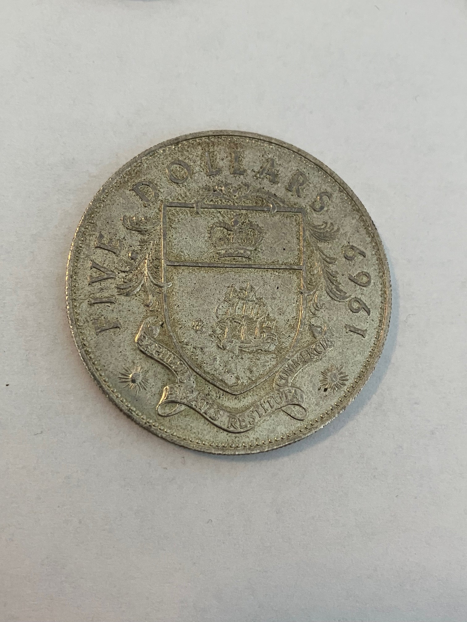 Five Dollars Bahamas 1969