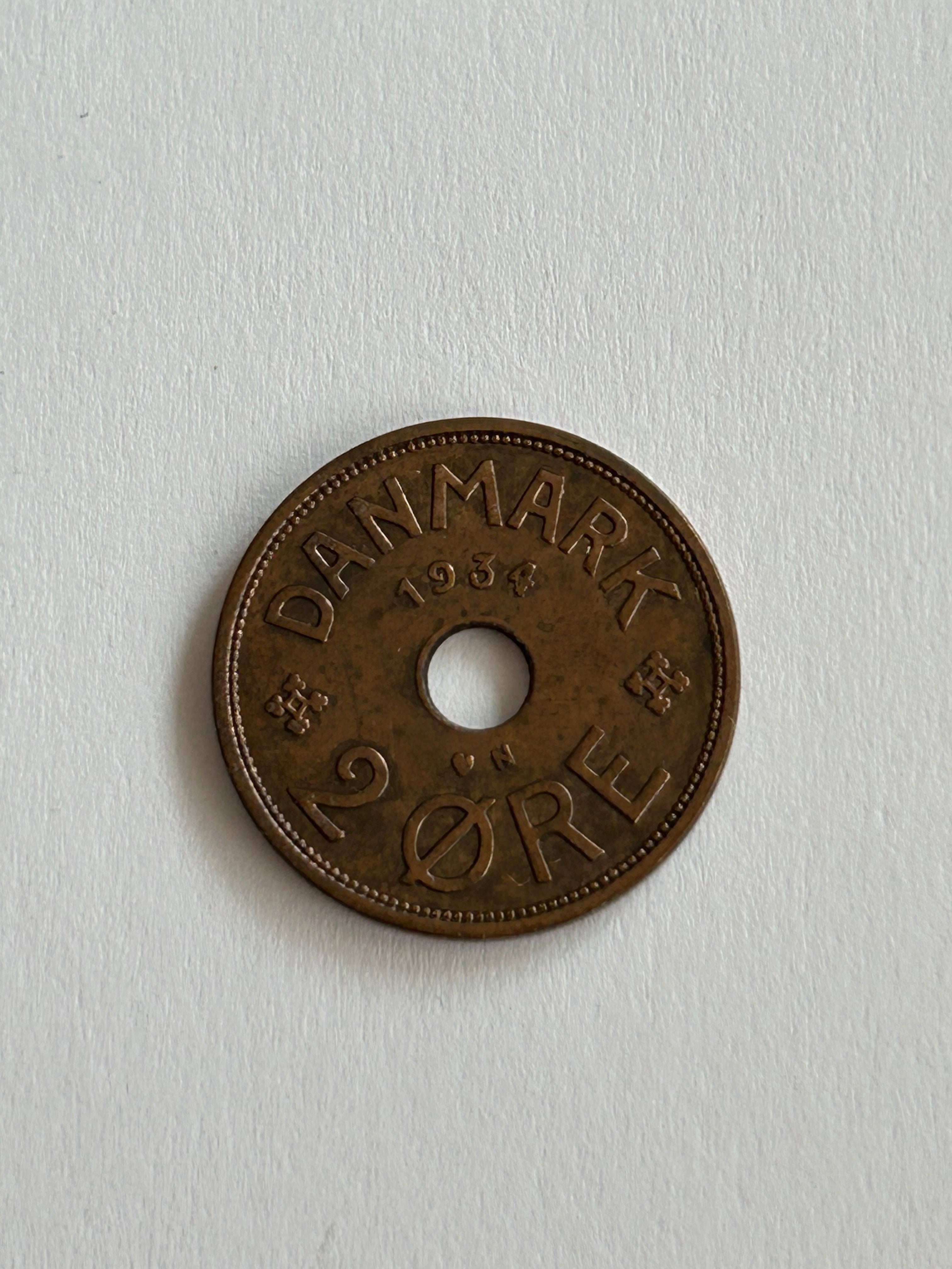 2 Øre Danmark 1934