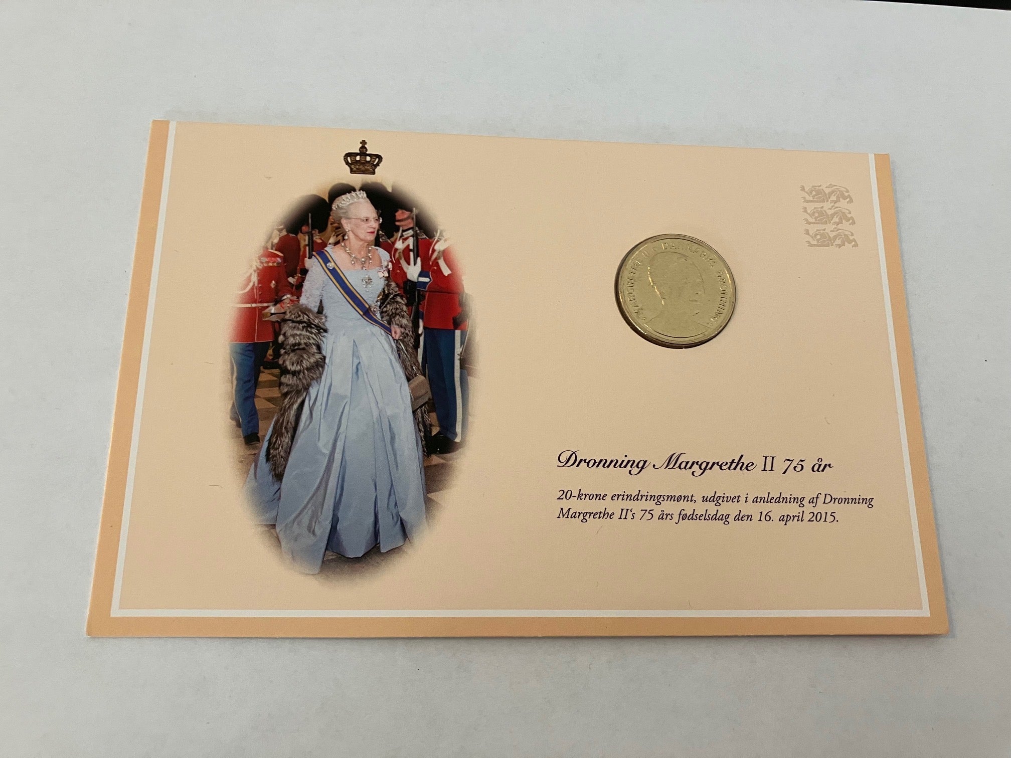 20 Kroner Dronning Magrethe II 75 år 2015