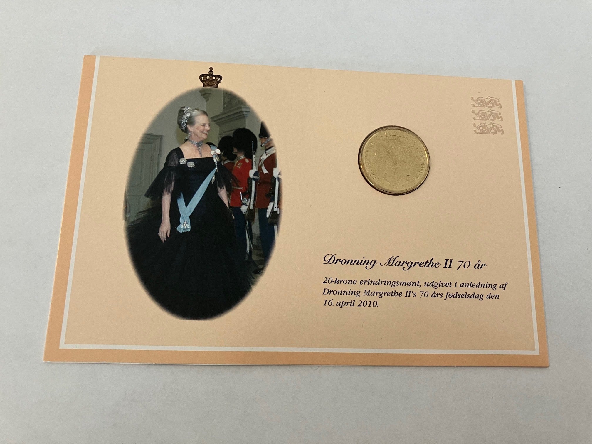 20 Kroner Dronning Magrethe II 70 år 2010