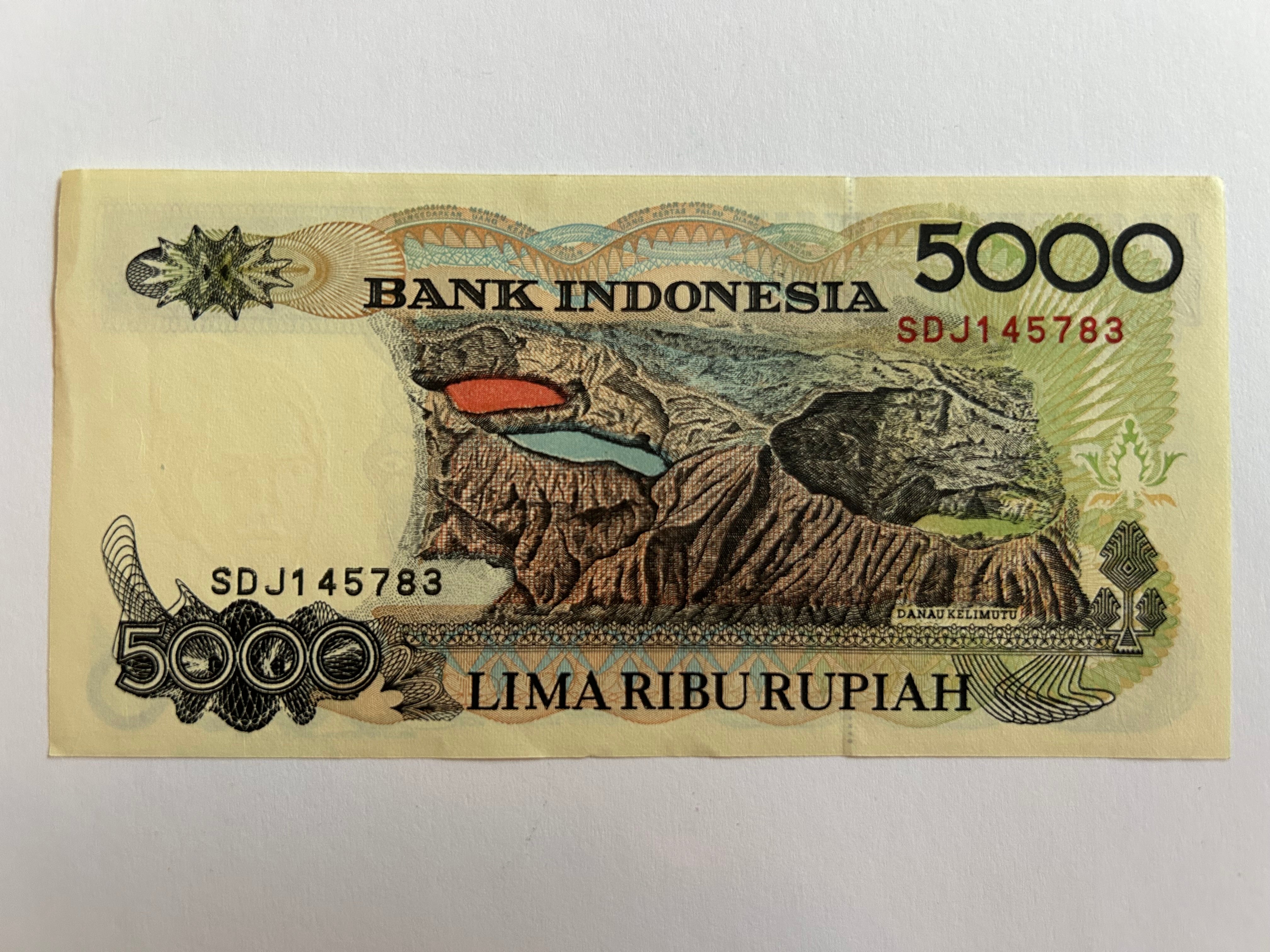 5000 Rupiah Indonesia 1992