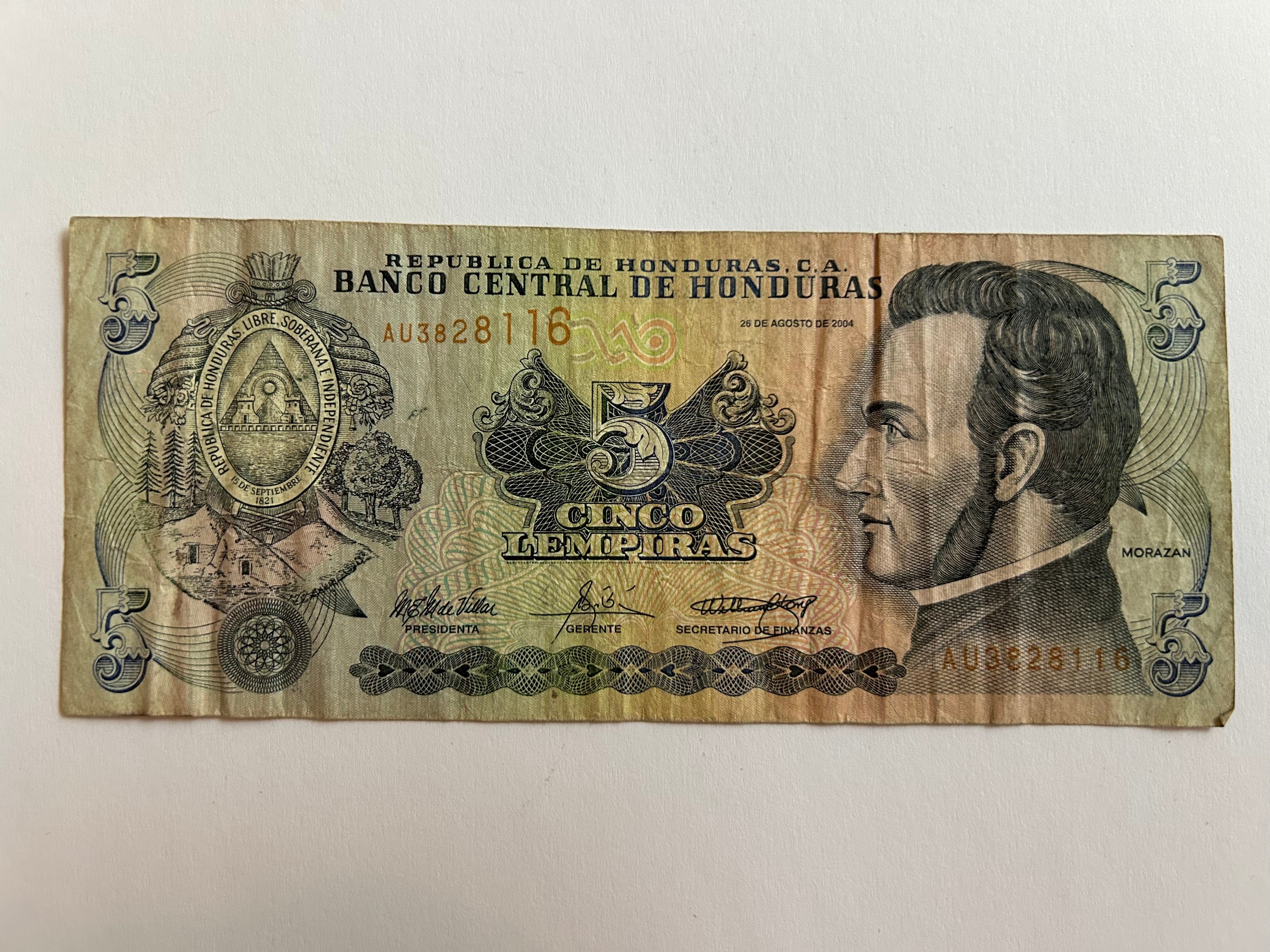 5 Lempiras Honduras