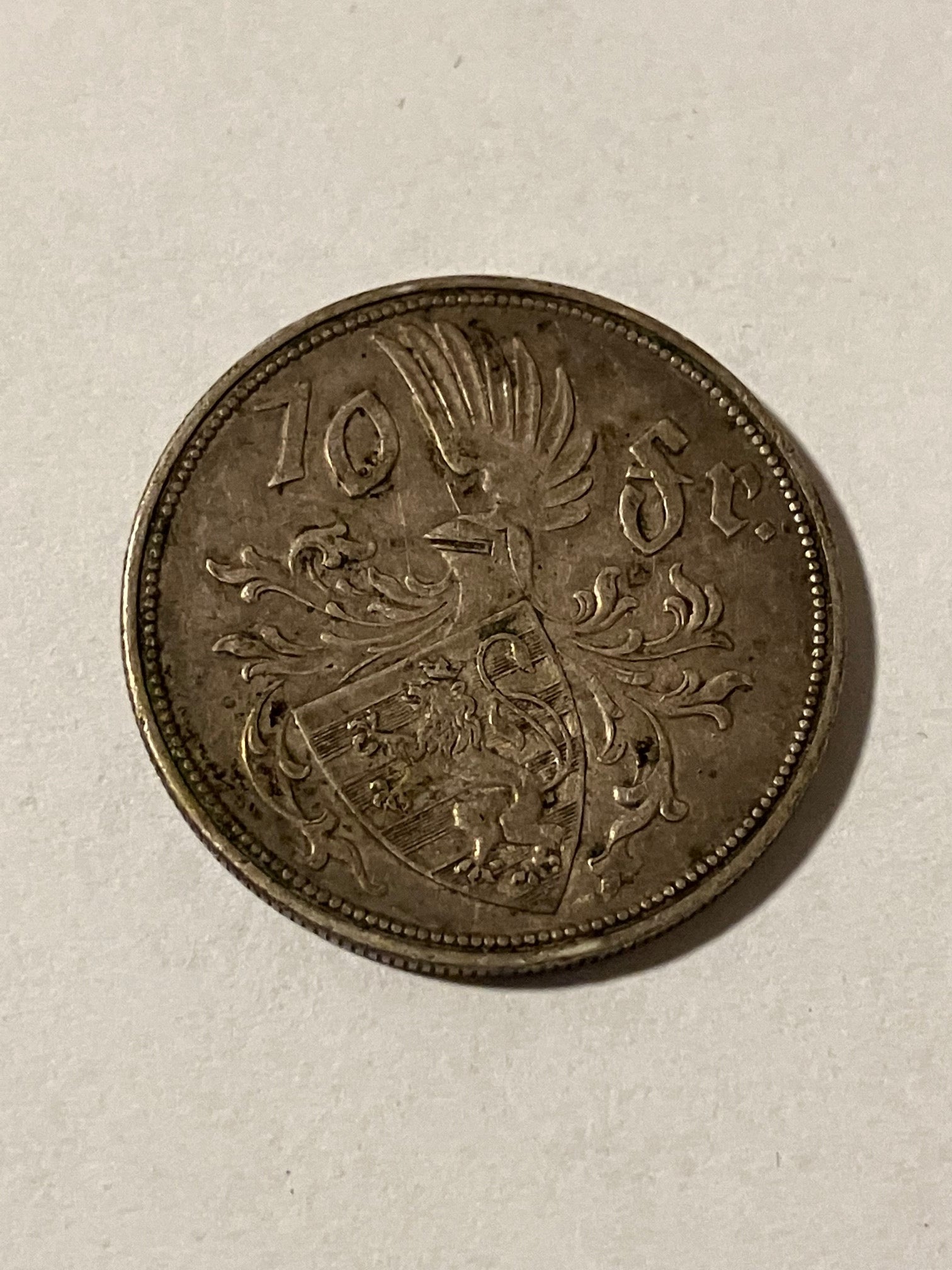 10 Francs Luxembourg 1929