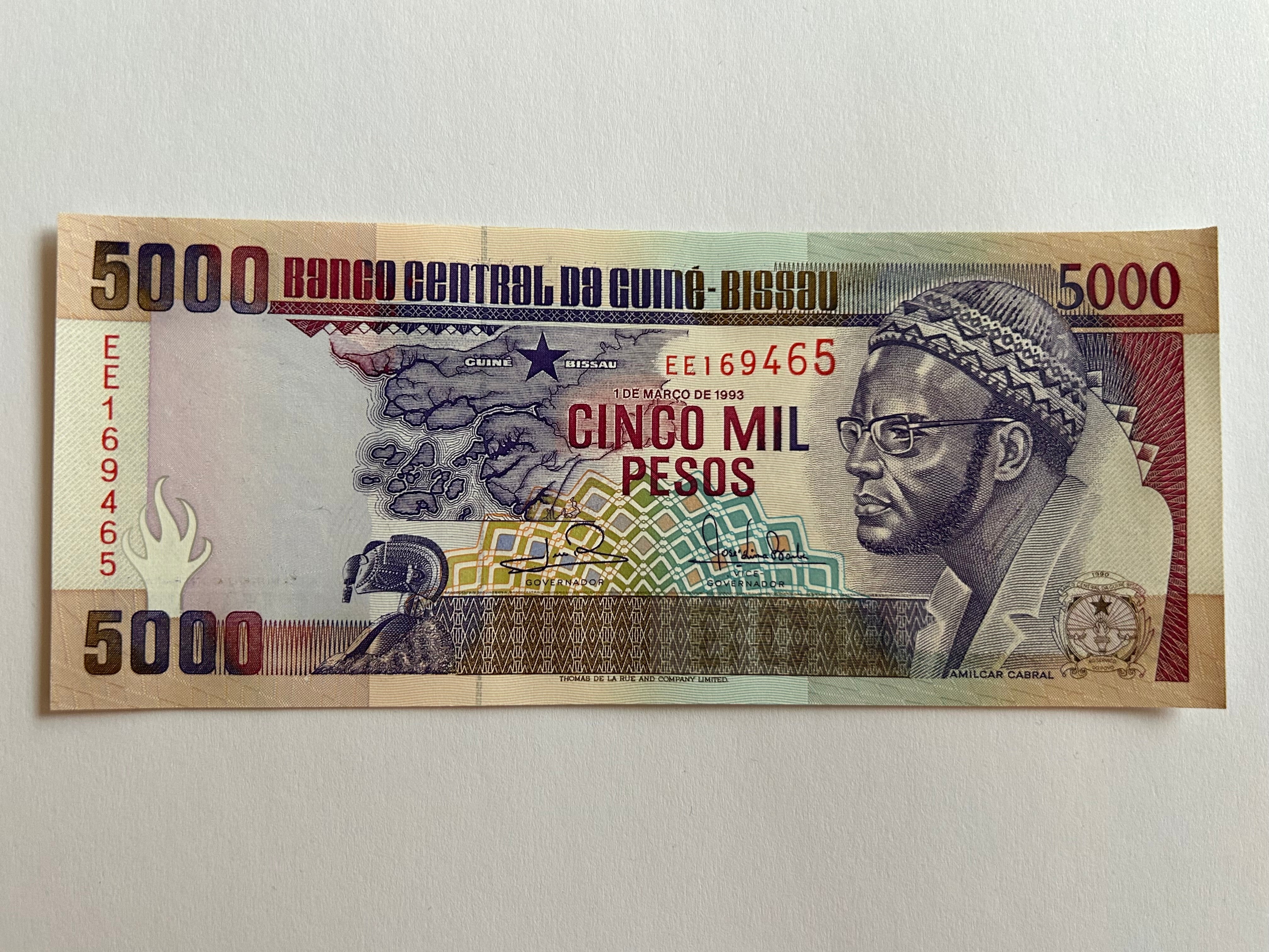 5000 Pesos Guinea-Bissau 1993